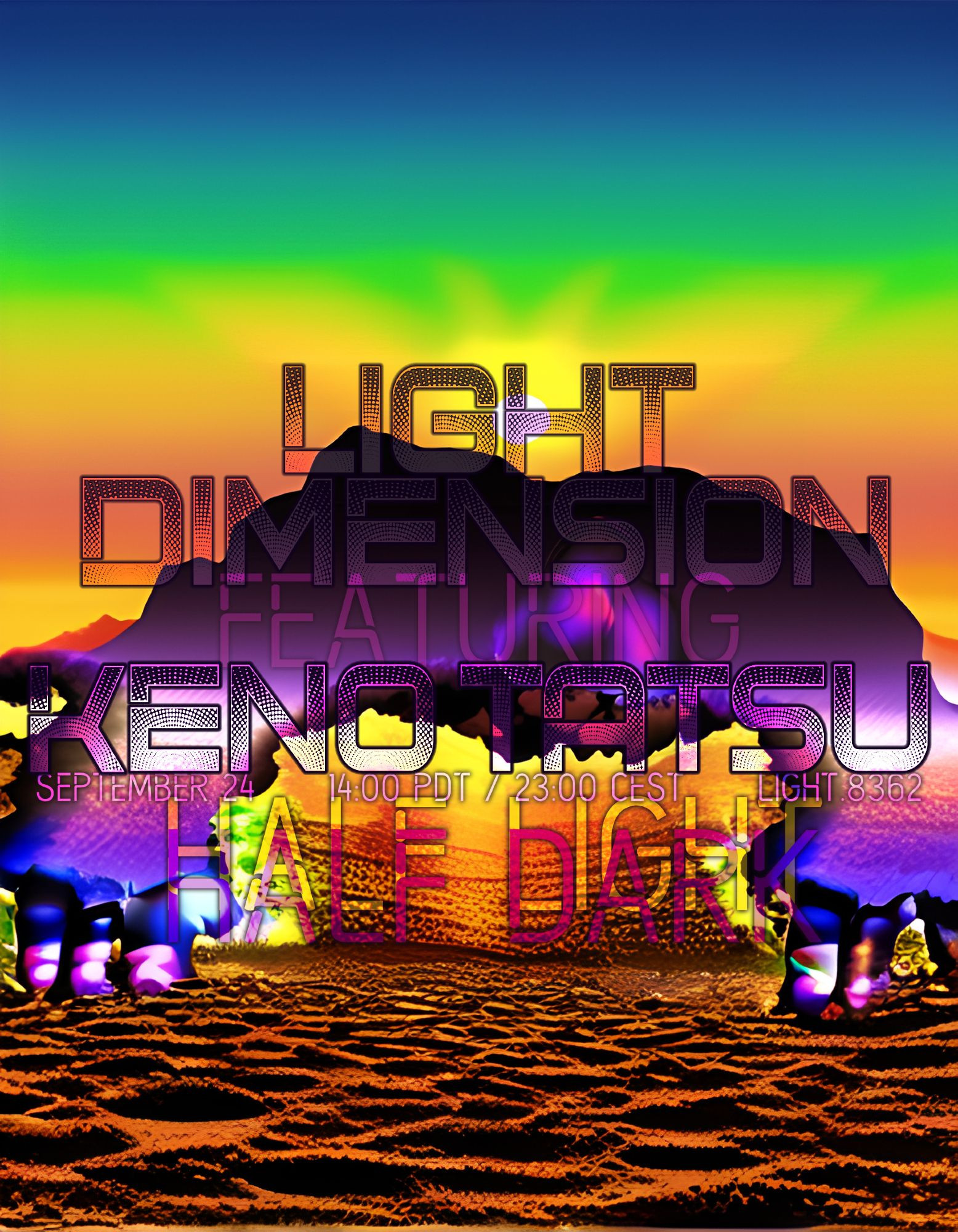 Event poster for Light Dimension 31 featuring DJ Keno Tatsu.