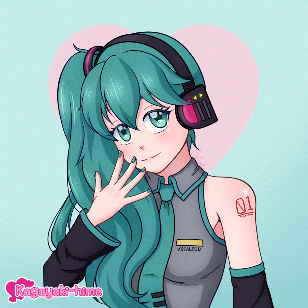 Miku with side ponytail