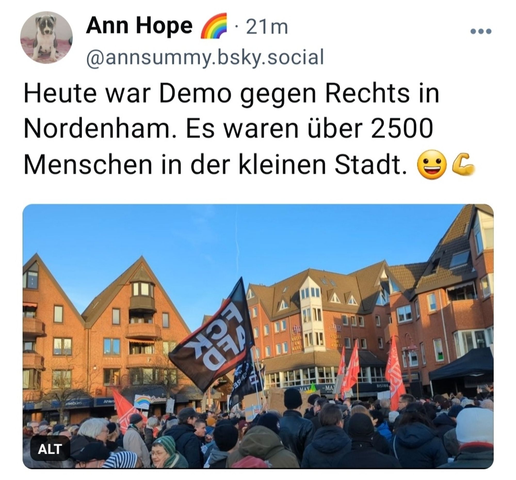 Demo gegen rechts