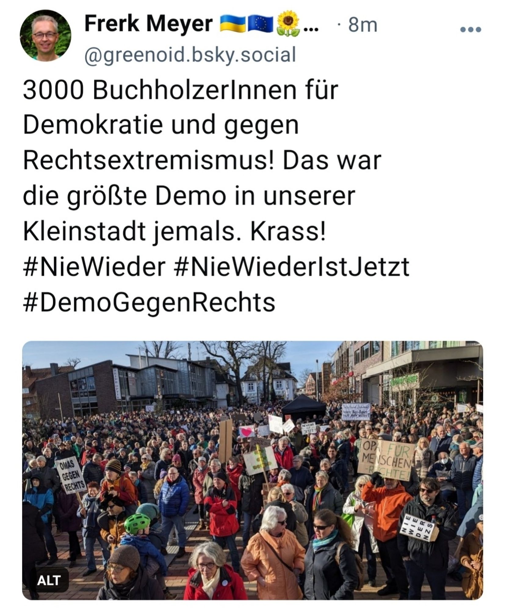 Demo gegen rechts