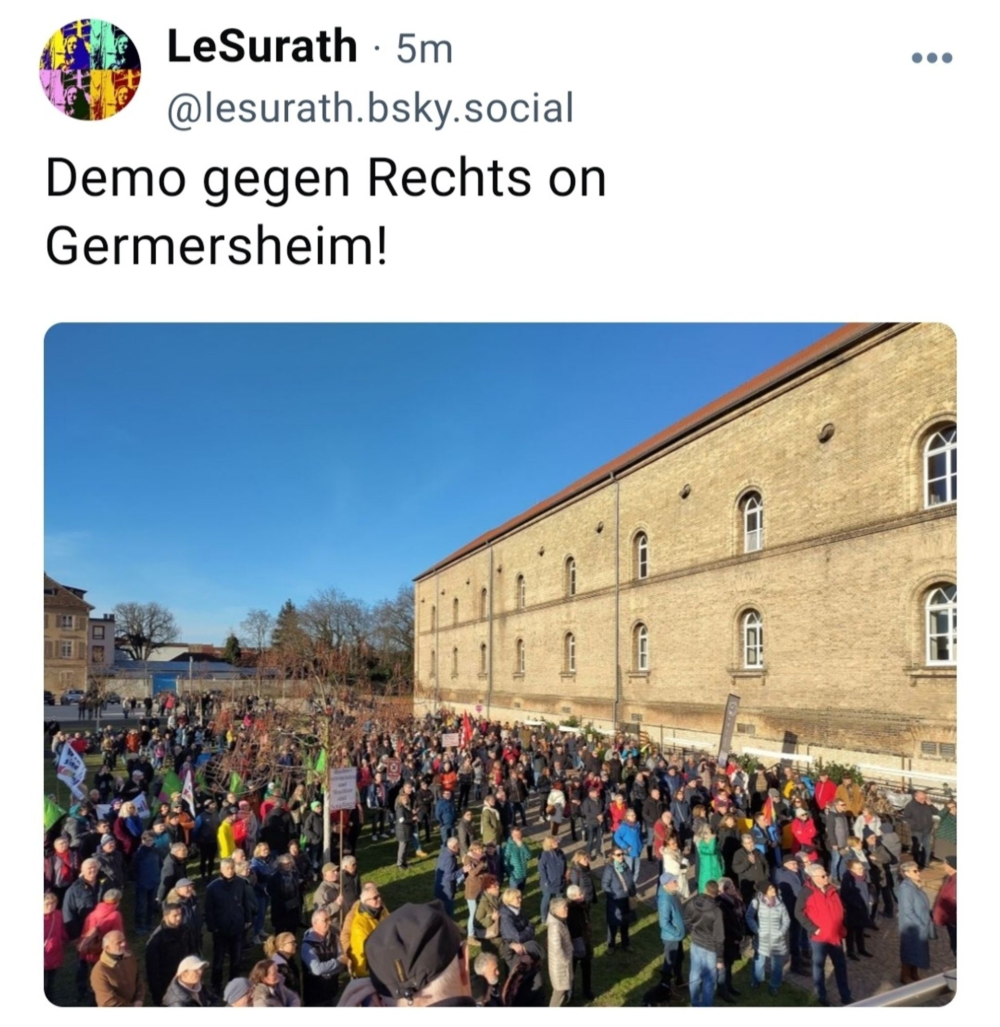 Demo gegen rechts