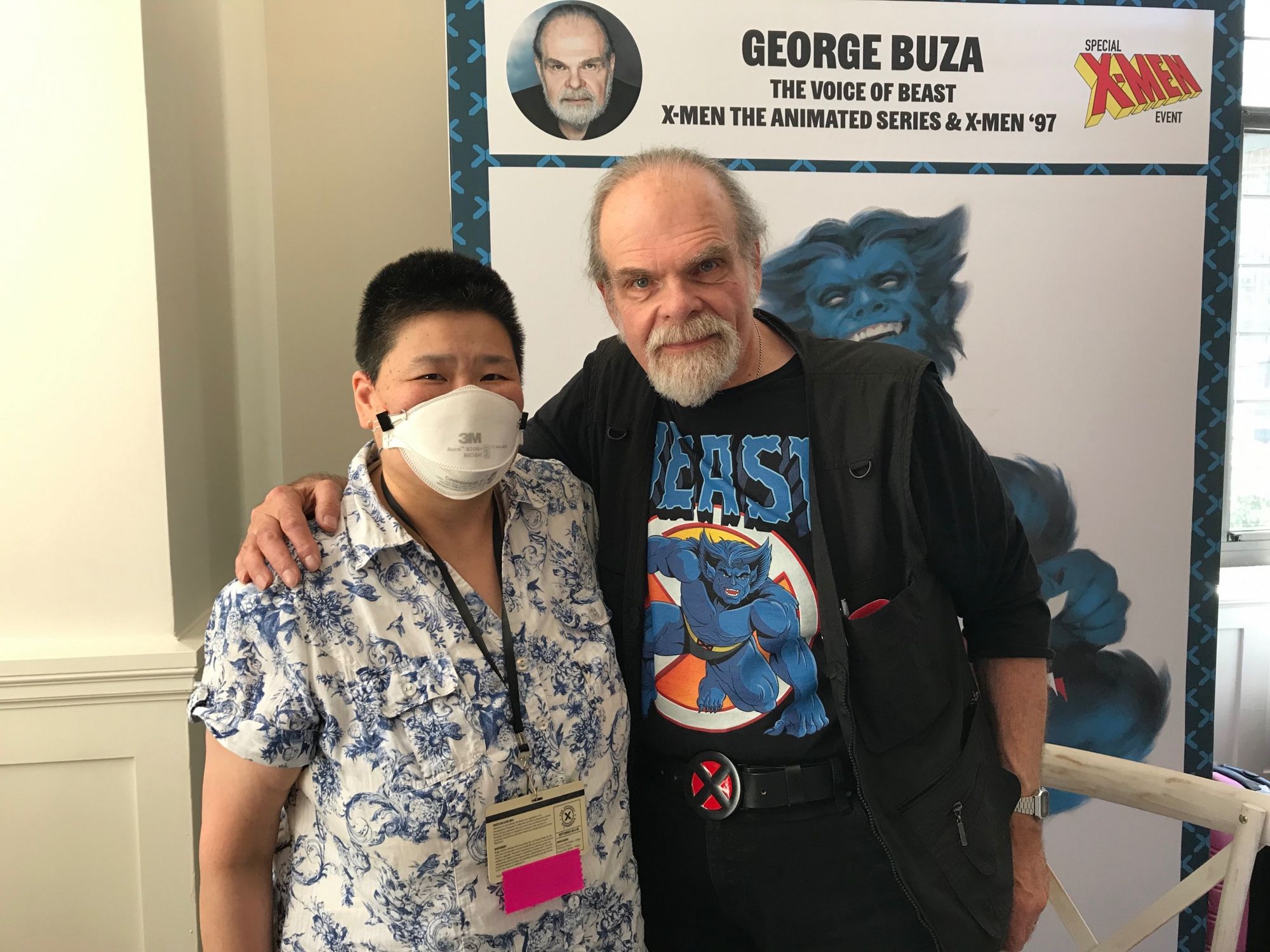 Me with George Buza/Beast from X-Men: The Animated Series and X-Men ‘97.