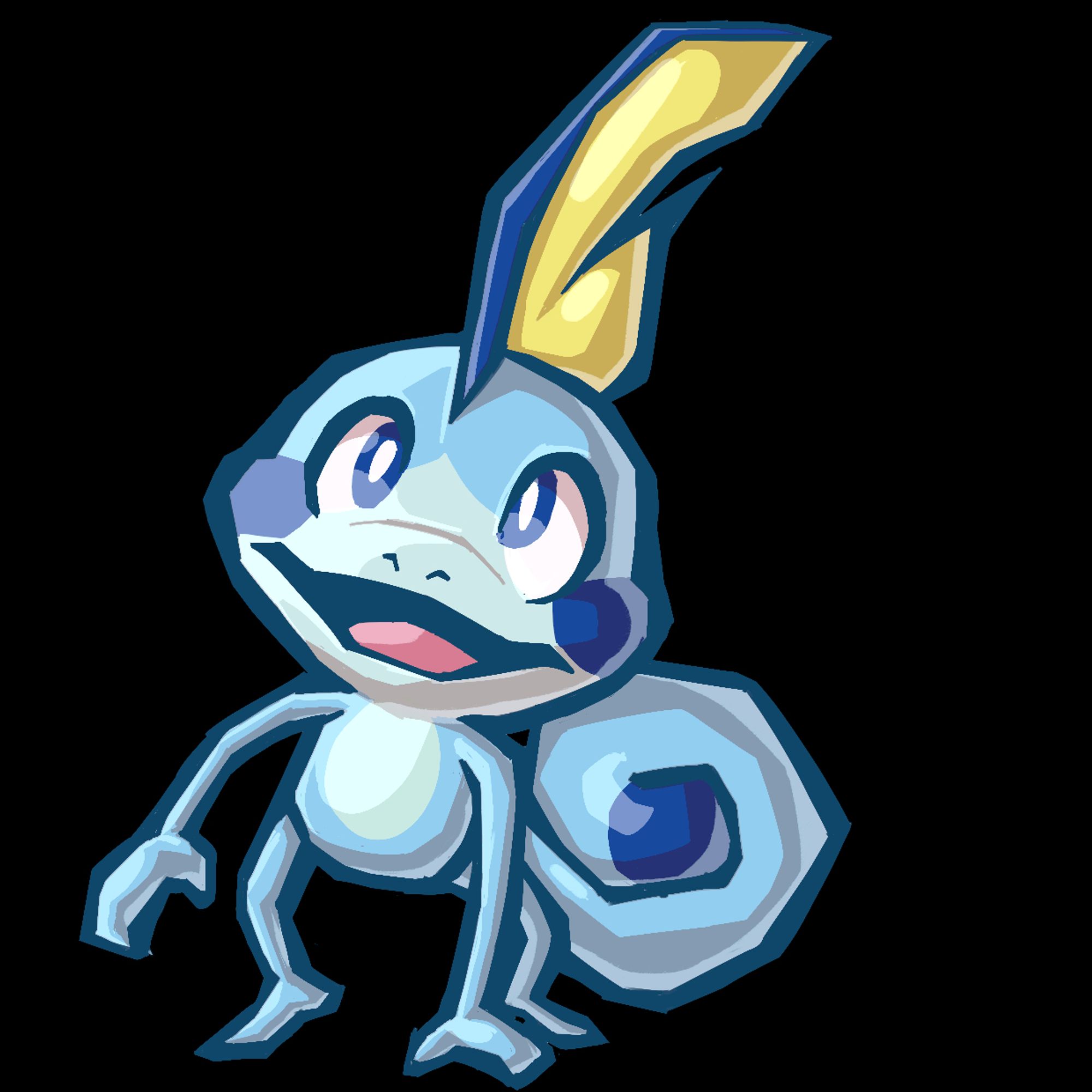 sample render of Sobble from Pokémon