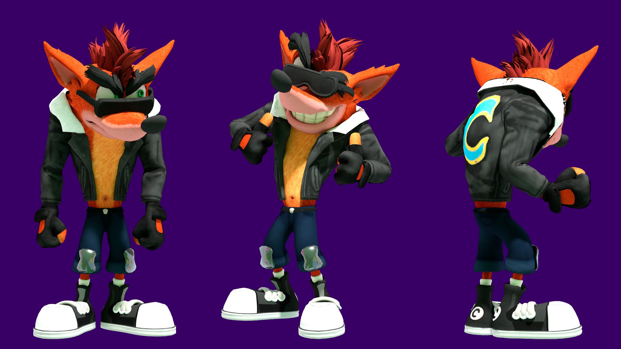 Crash Bandicoot (Biker Skin)
Program Used: 3ds Max
Render: Arnold