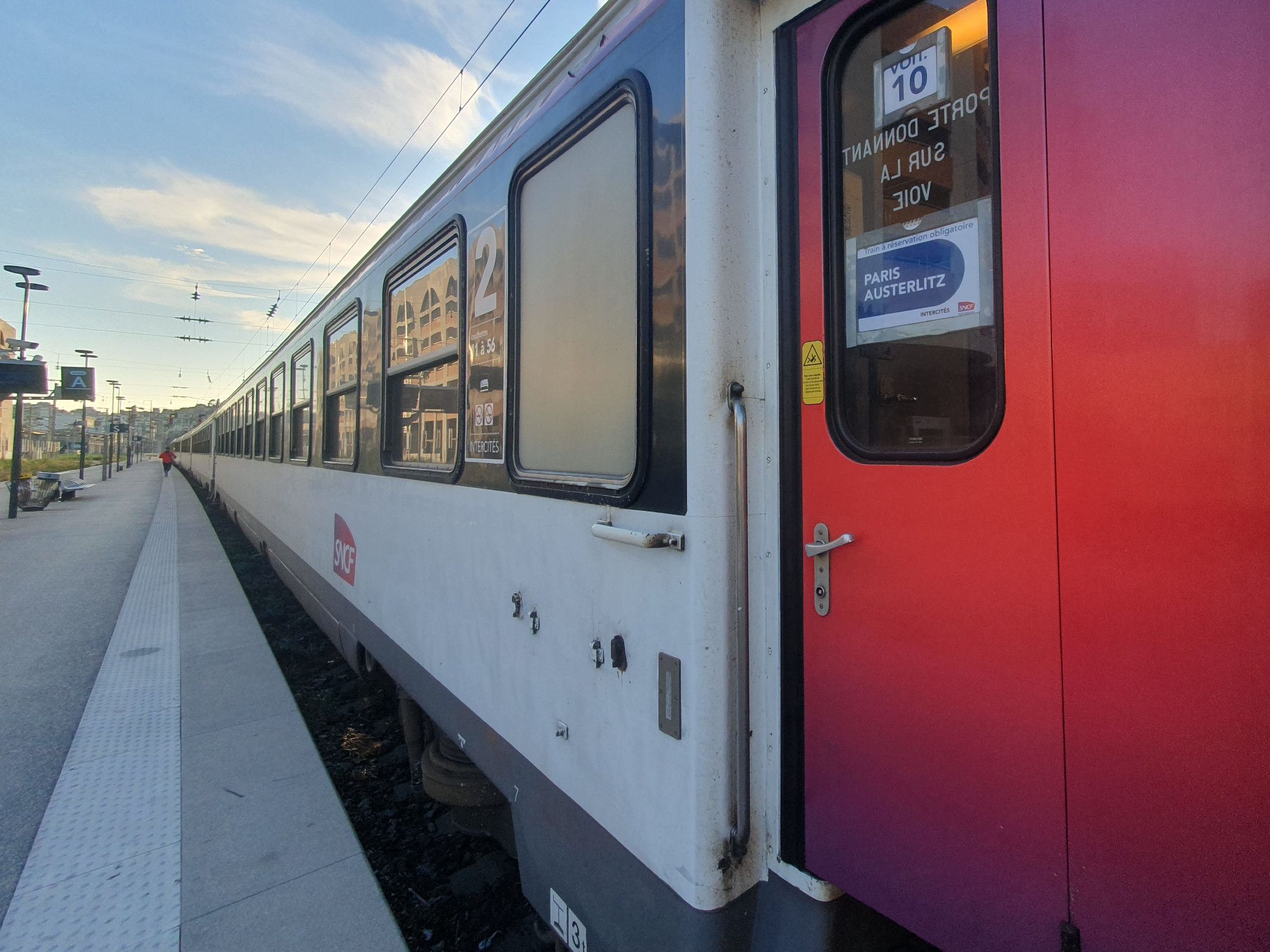 Sleeper train carriage in Nice, France