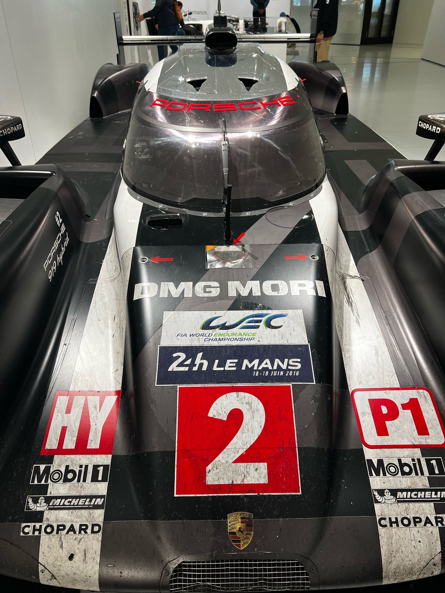 The 2016 Le Mans-winning Porsche 919 Hybrid.