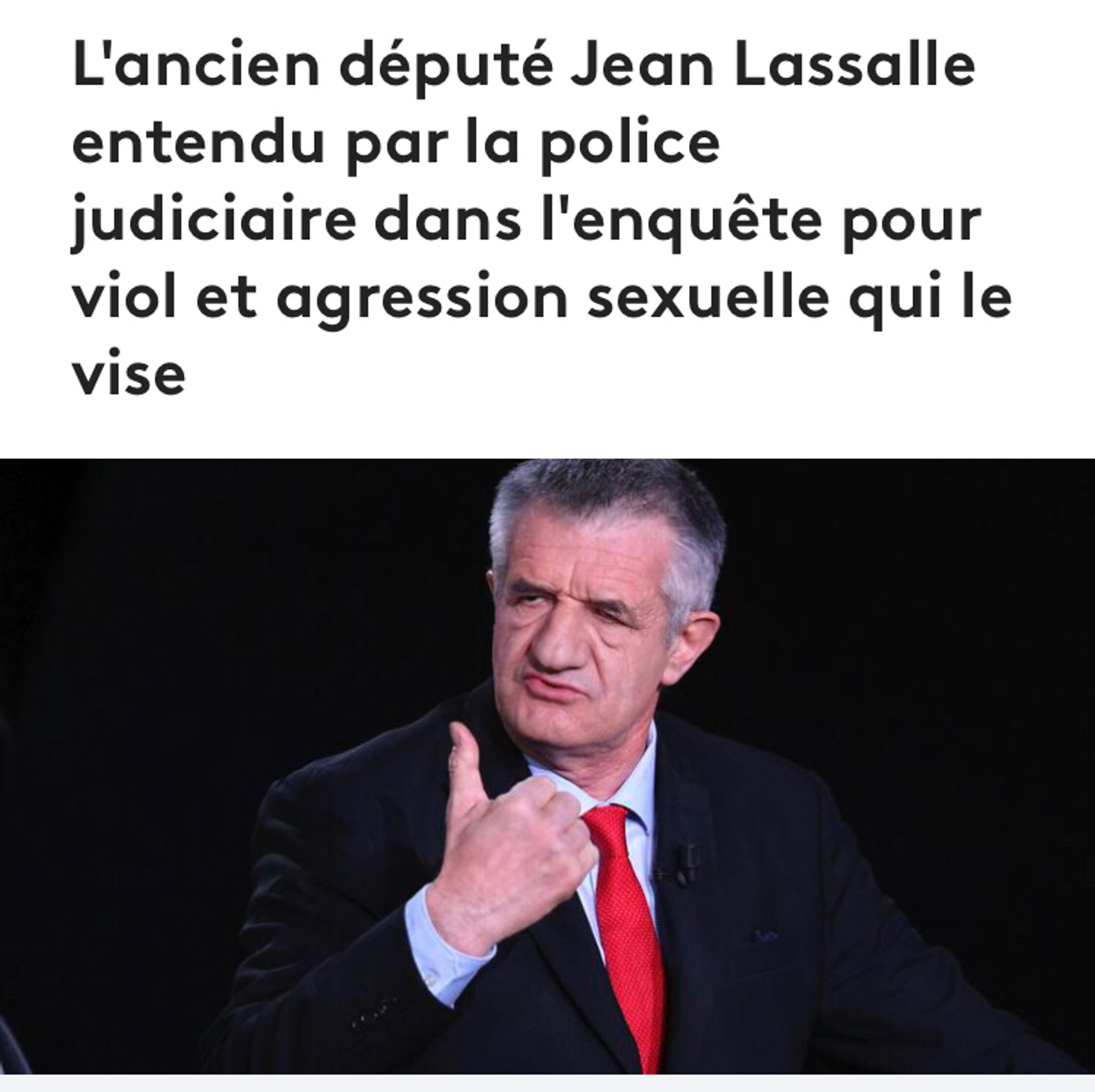 Photo de Jean Lassale avec ce titre:

L’ancien député Jean Lassale entendu par la Police Judiciaire dans l’enquête pour viol et agression sexuelle qui le vise