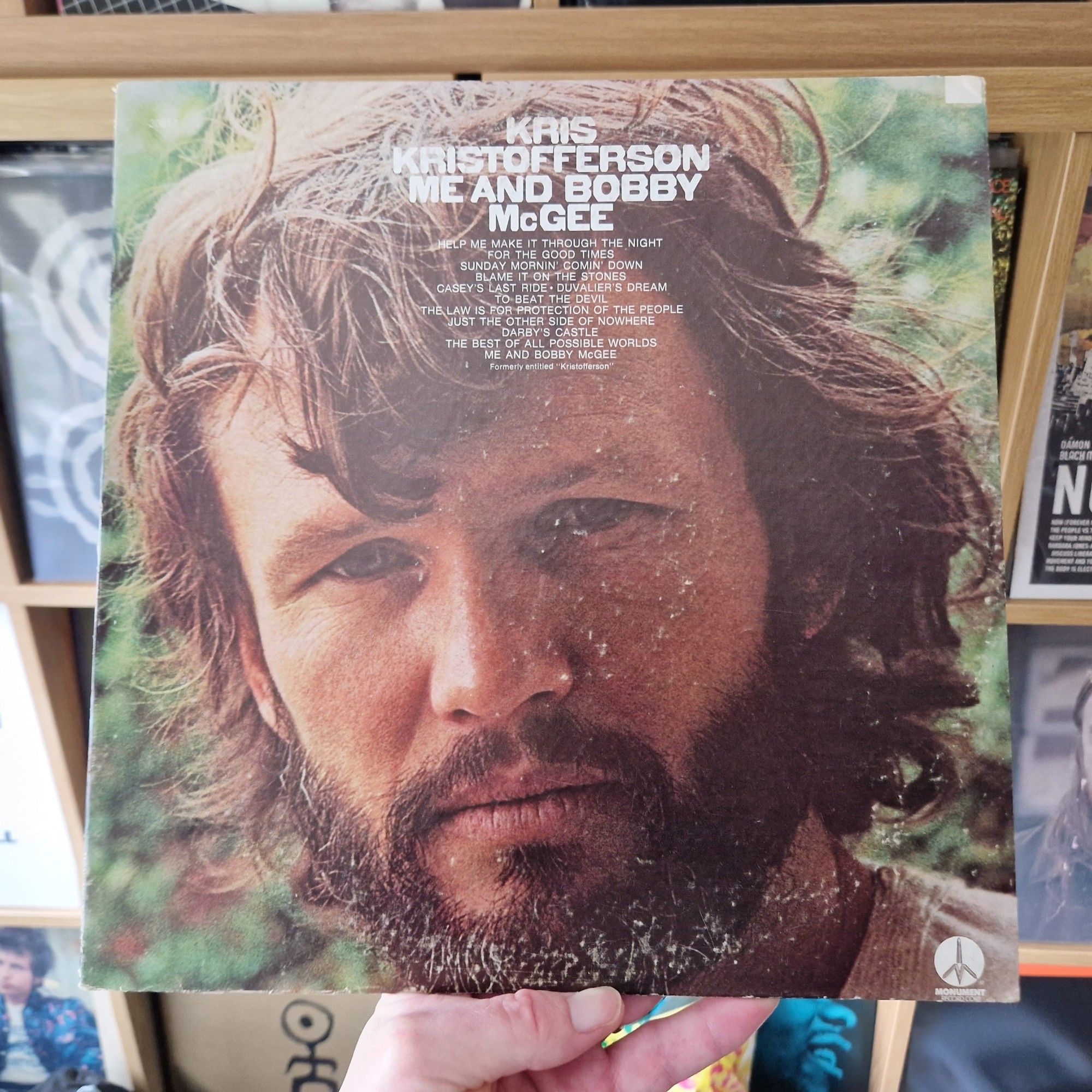 Me and Bobby McGee by Kris Kristofferson (LP).