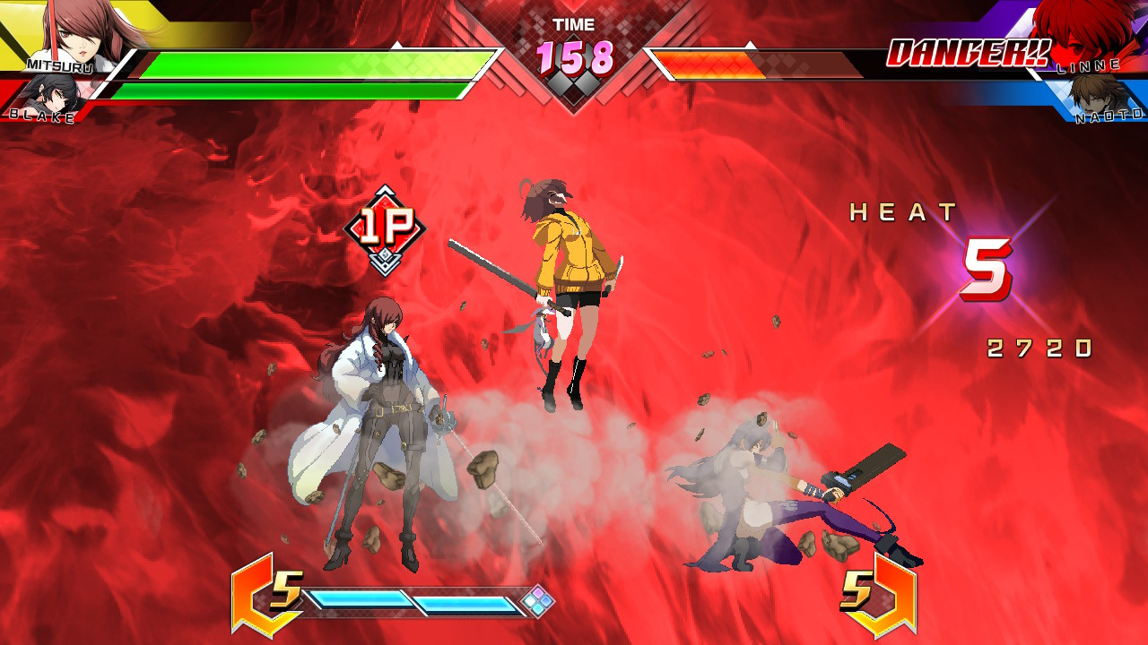 Mitsuru Kirijo and Blake Belladonna do a 2-on-1 beatdown of Linne.