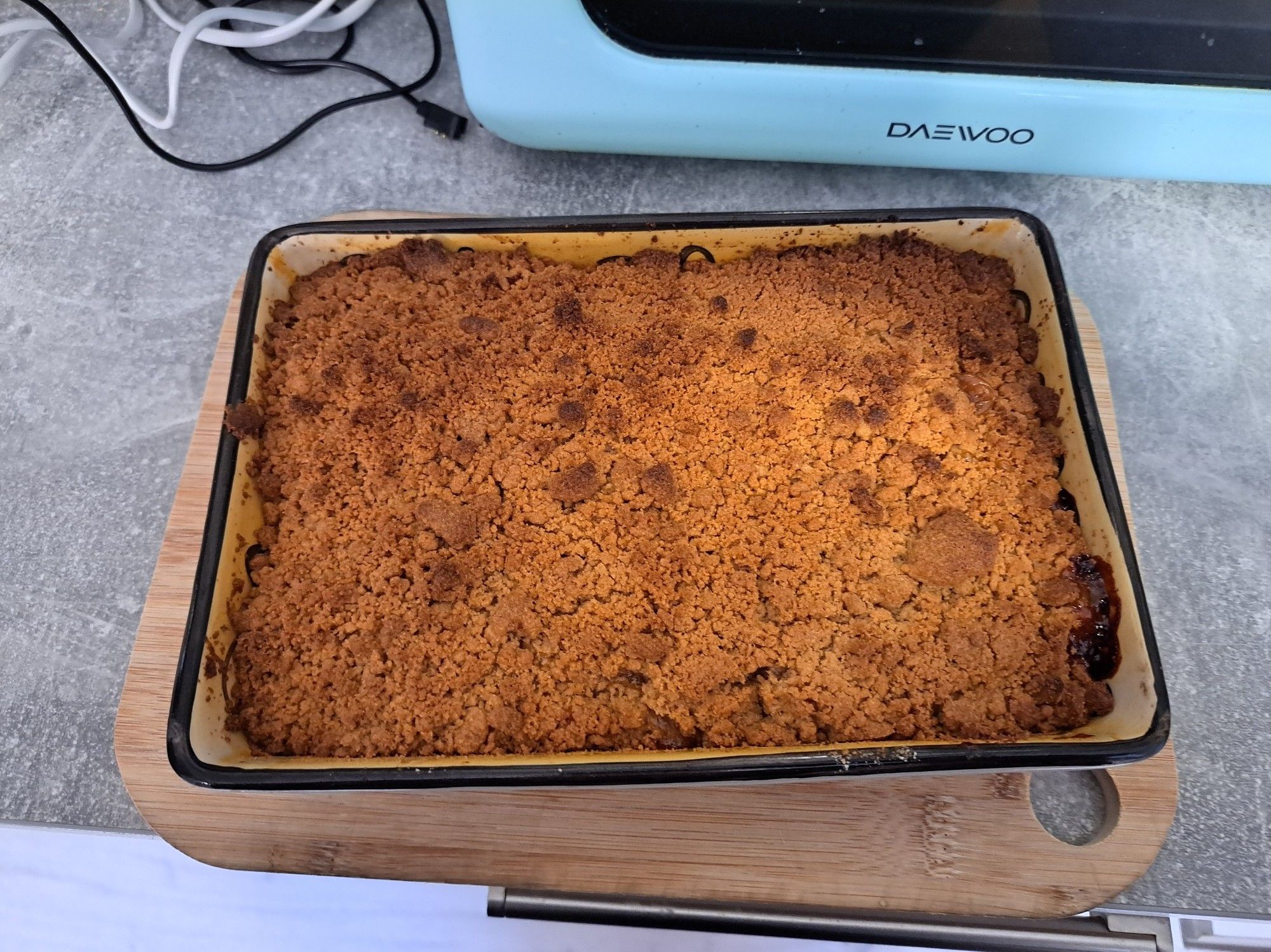 Apple crumble