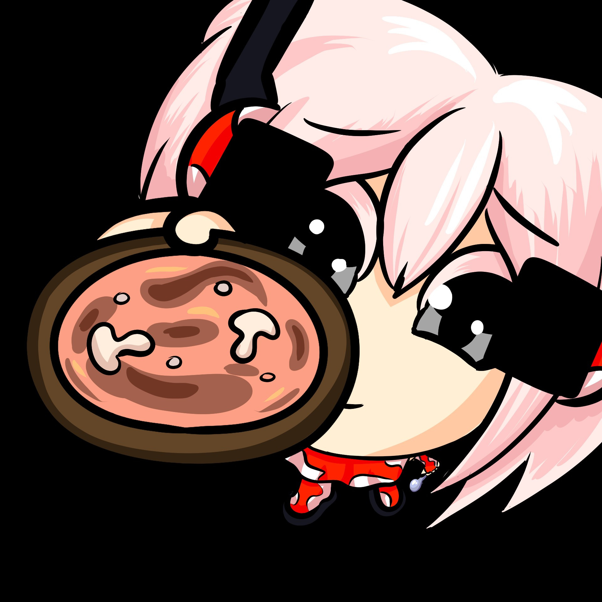 The Mobtalker Character, Mushurumu, offering you soup.