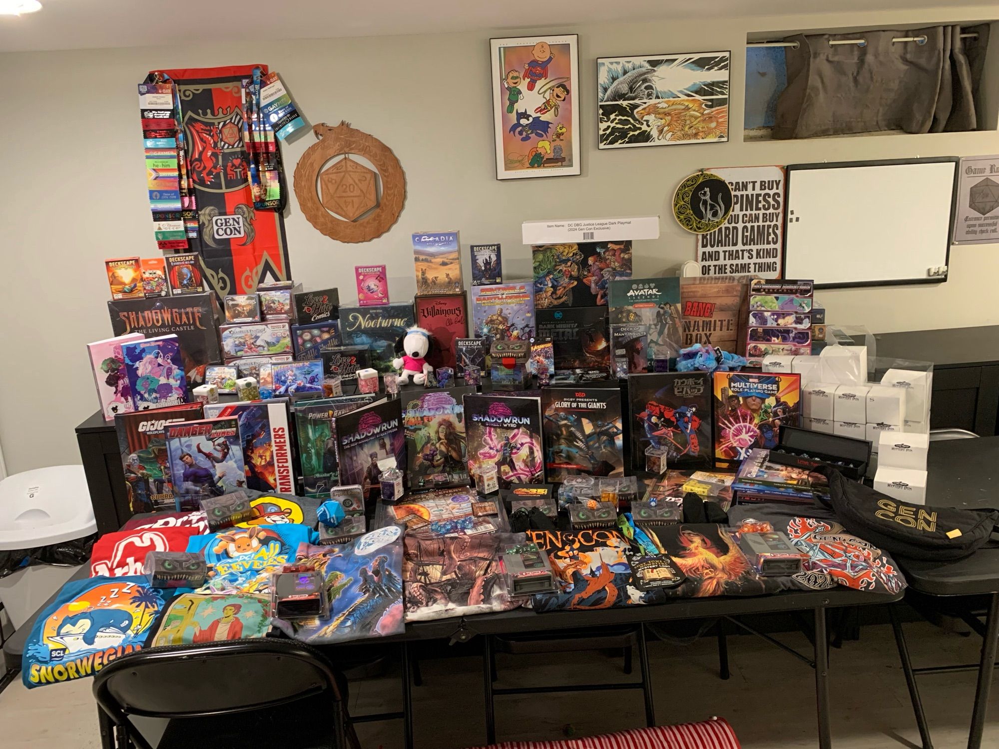 Our haul from GenCon2024