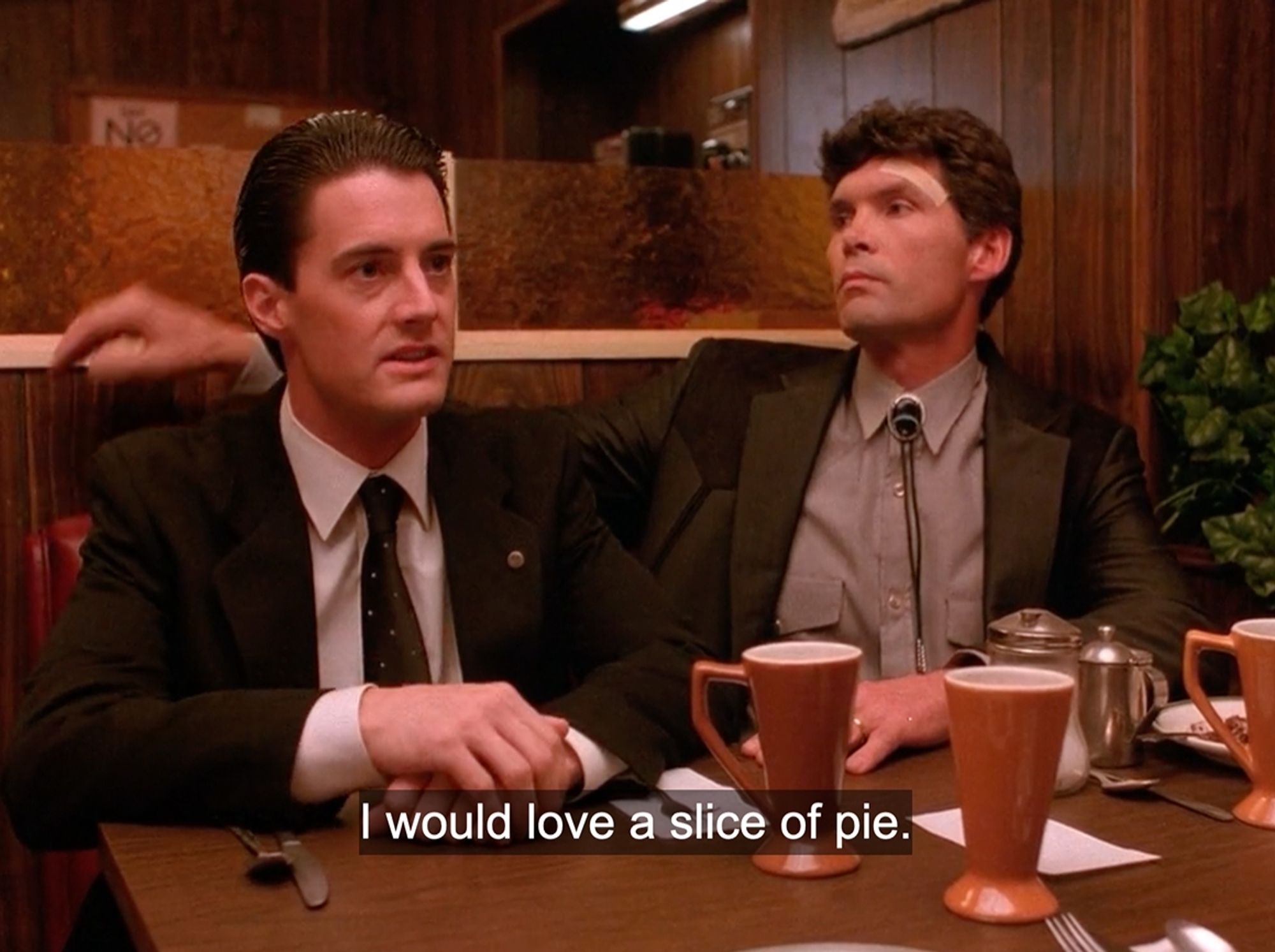 Special Agent Dale Cooper:
I would love a slice of pie.