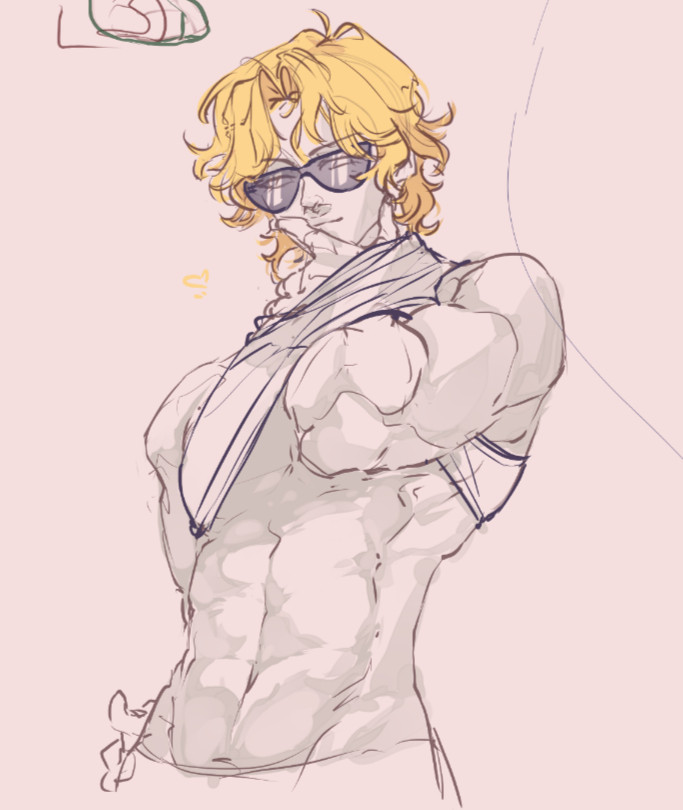 Char Aznable from Mobile Suit Gundam in his guise as Quattro Bajeena. Sort of. He's pretty underdressed.