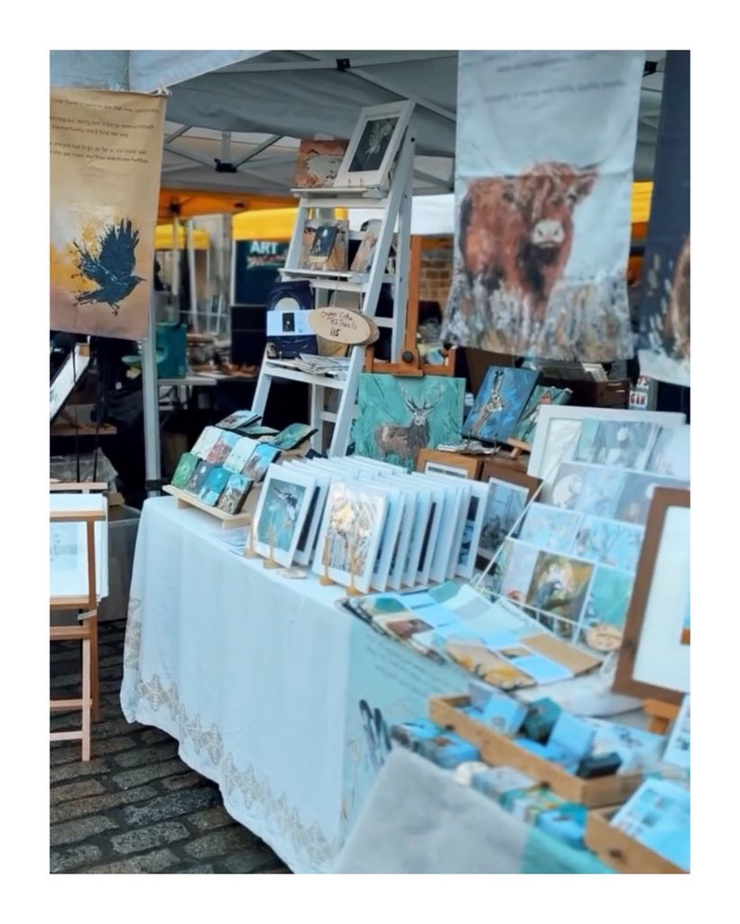 My stall at Leith market 