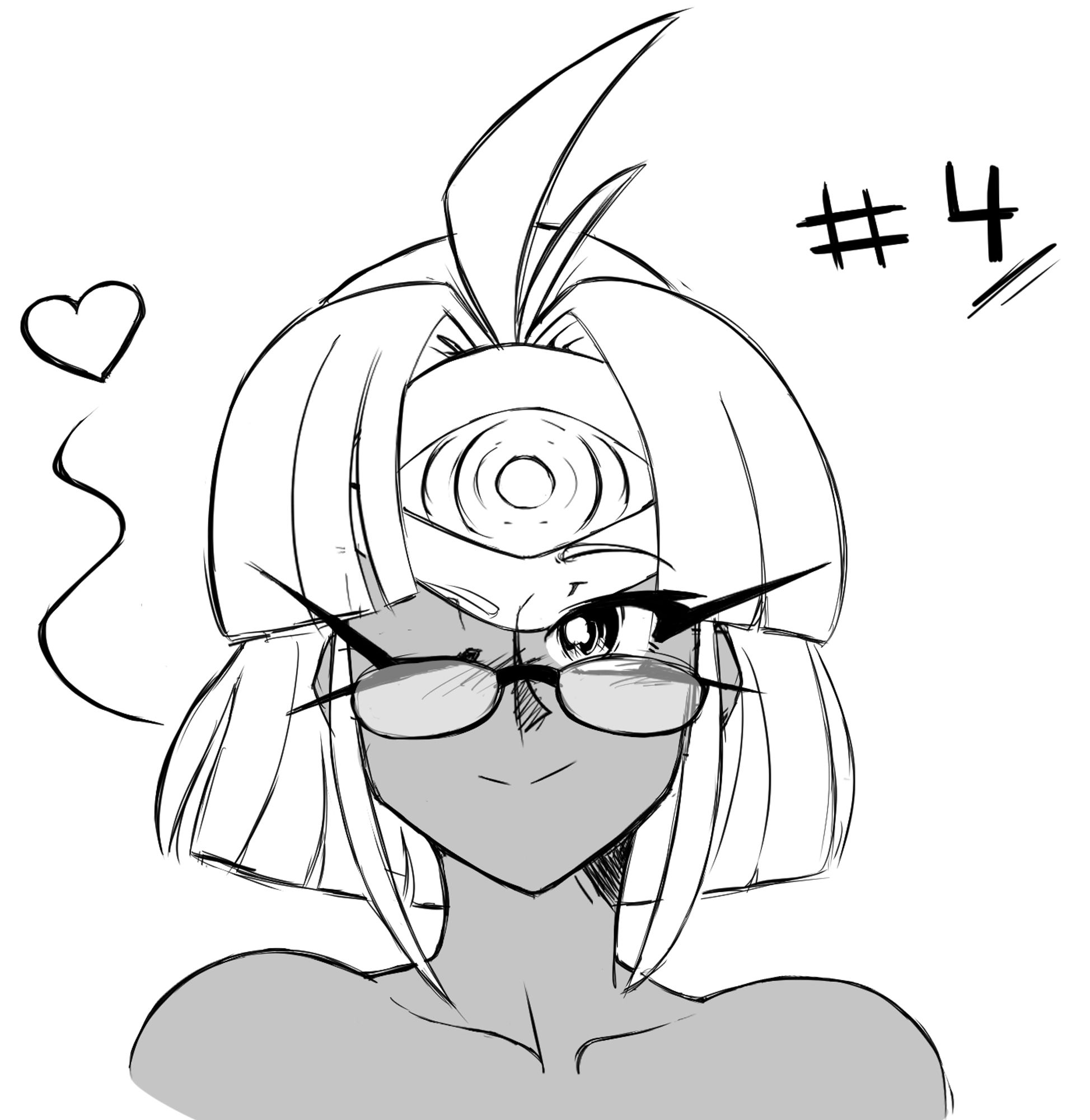 drawing 4/31 of my attempt to draw T-elos from Xenosaga and Xenoblade every day in October

this time i did with T-elos short hair