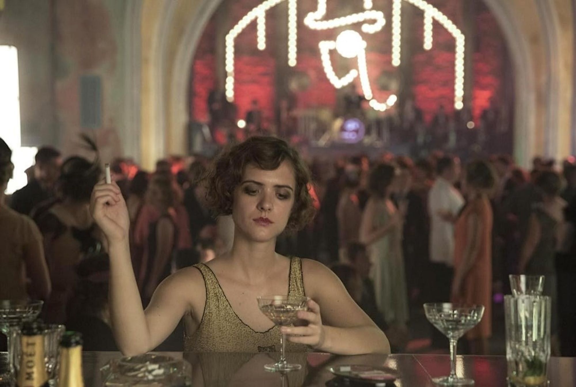 Charlotte Ritter prepping for another wild night at the Moka Efti nightclub in Babylon Berlin TV-series