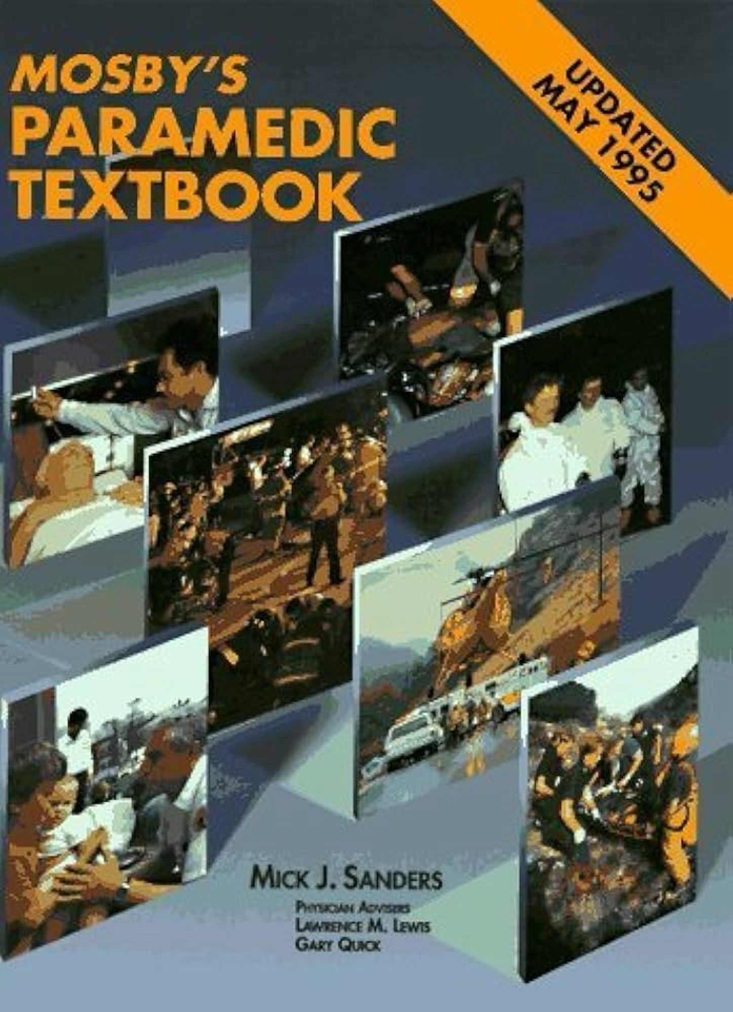 Cover of “Mosby’s Paramedic Textbook” the 1995 edition.