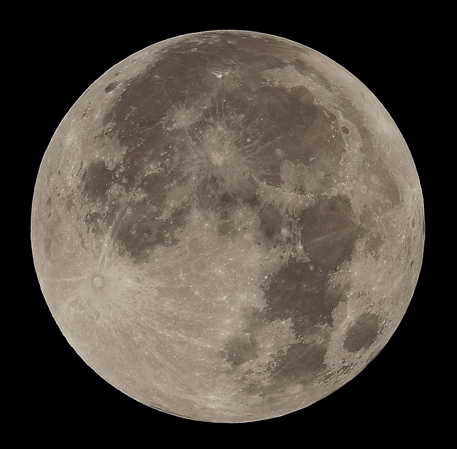 Stacked image of full Moon 20240918