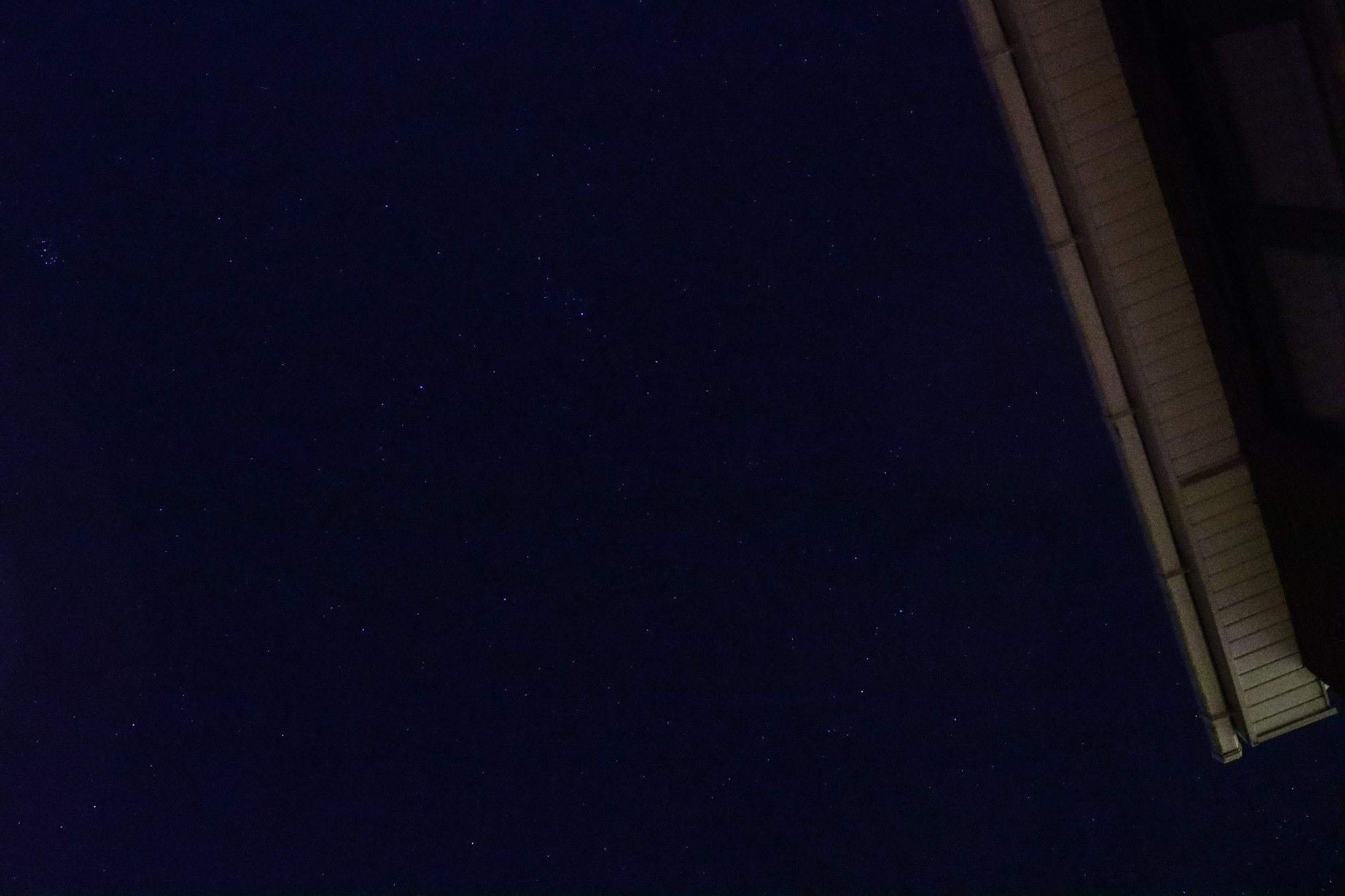 Pleiades (top left) and Cassiopeia (bottom right)