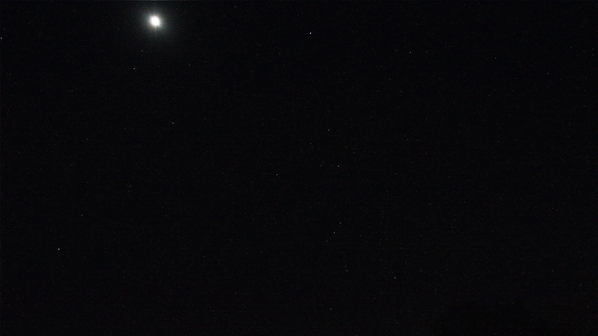 Moon, Jupiter and Orion constellation