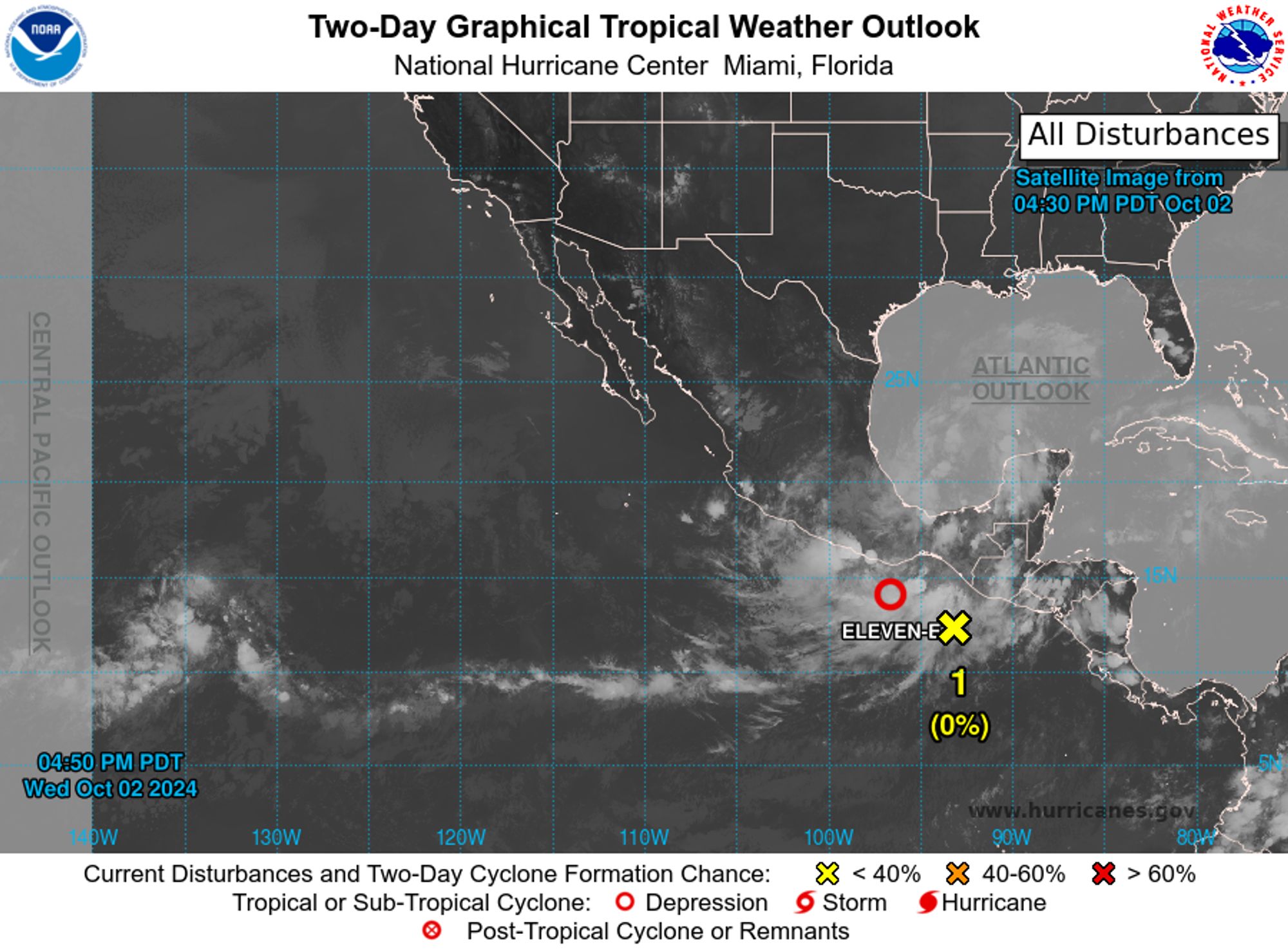 Eastern North Pacific 2-Day Graphical Outlook Image