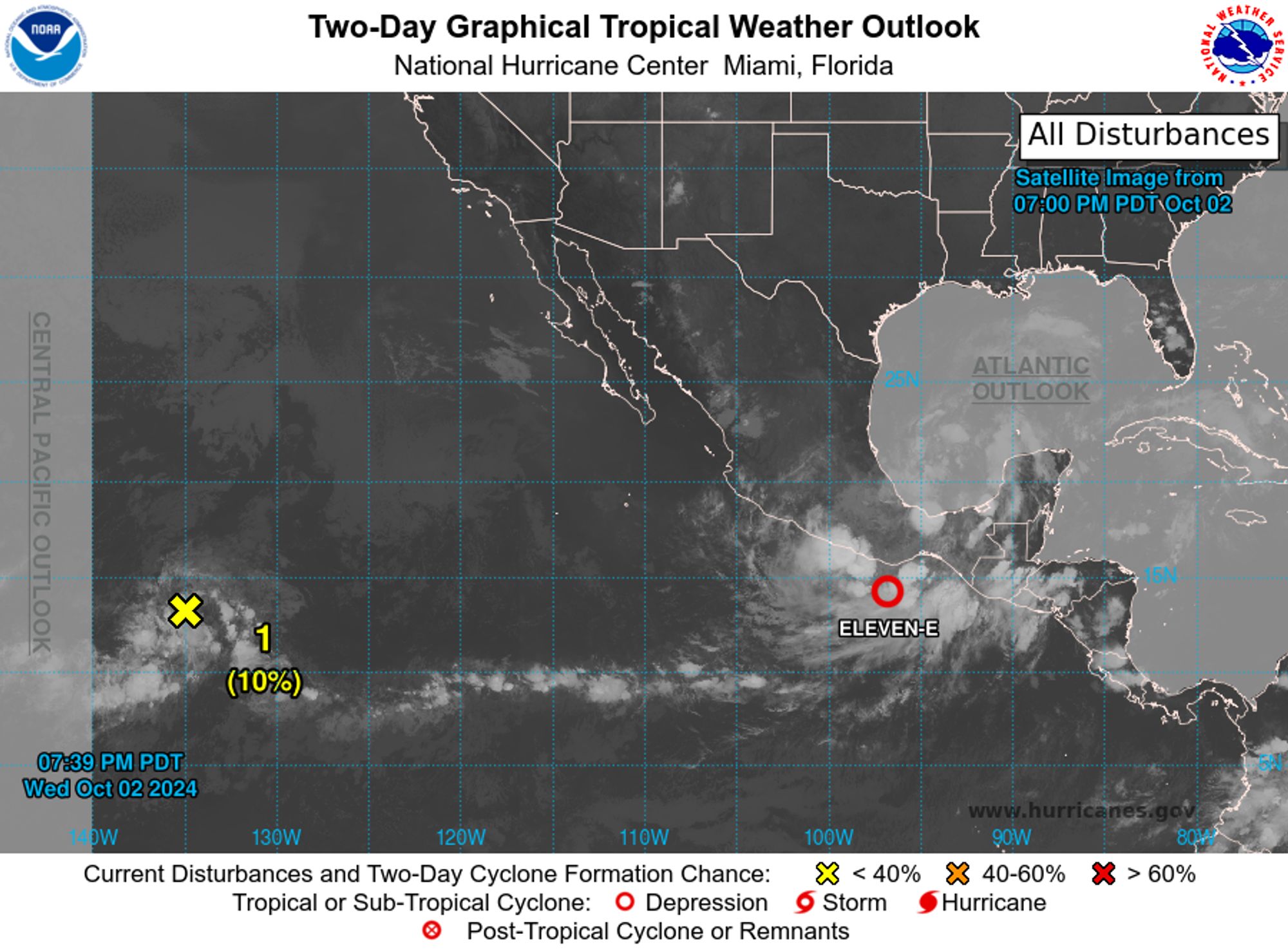 Eastern North Pacific 2-Day Graphical Outlook Image