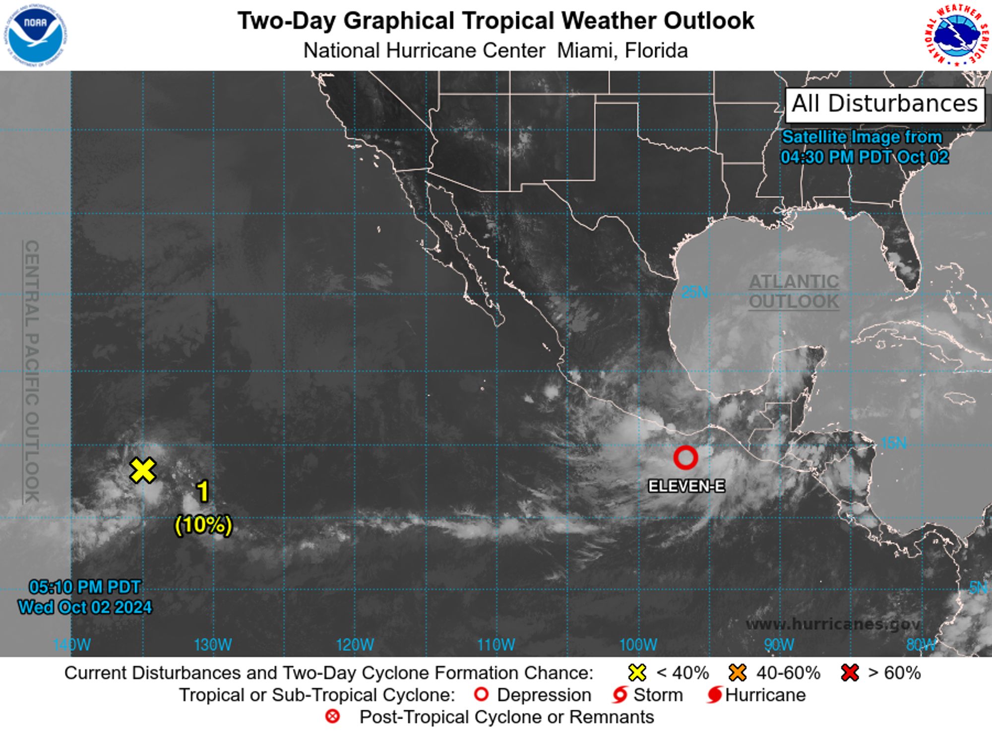 Eastern North Pacific 2-Day Graphical Outlook Image