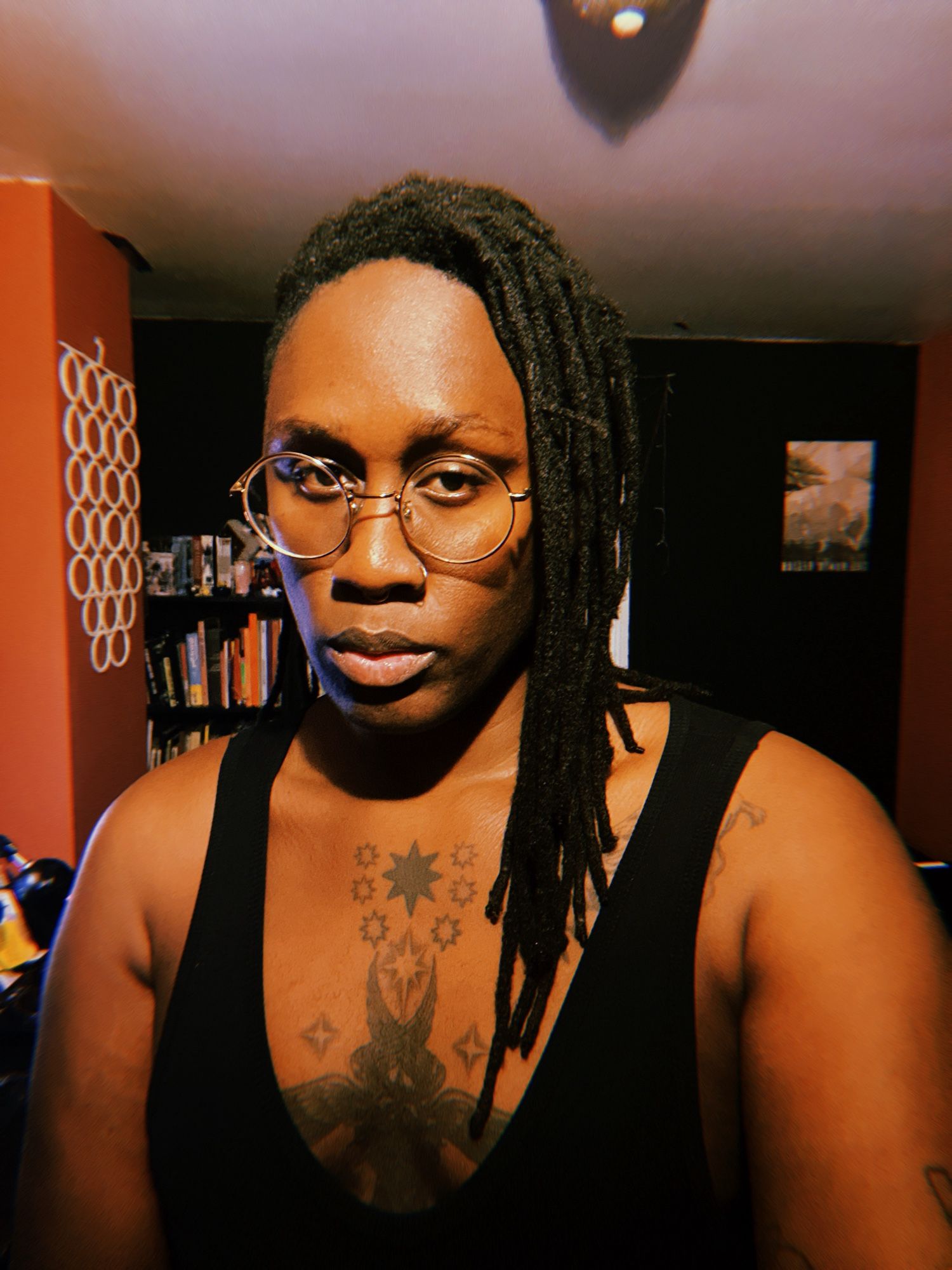 Pic of me with my locs down, showing off four years of growth