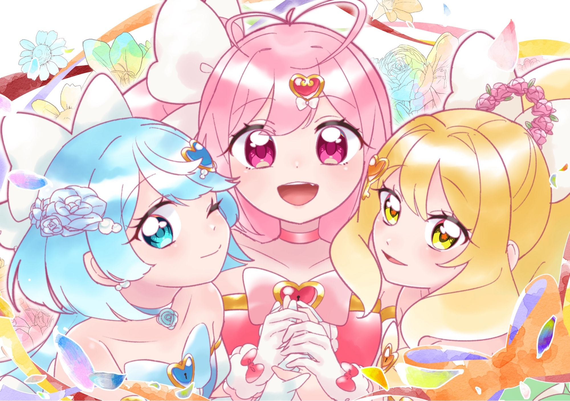 CoCシナリオひらけ！アンロックプリキュア ！はしみお卓3陣様エンドカード