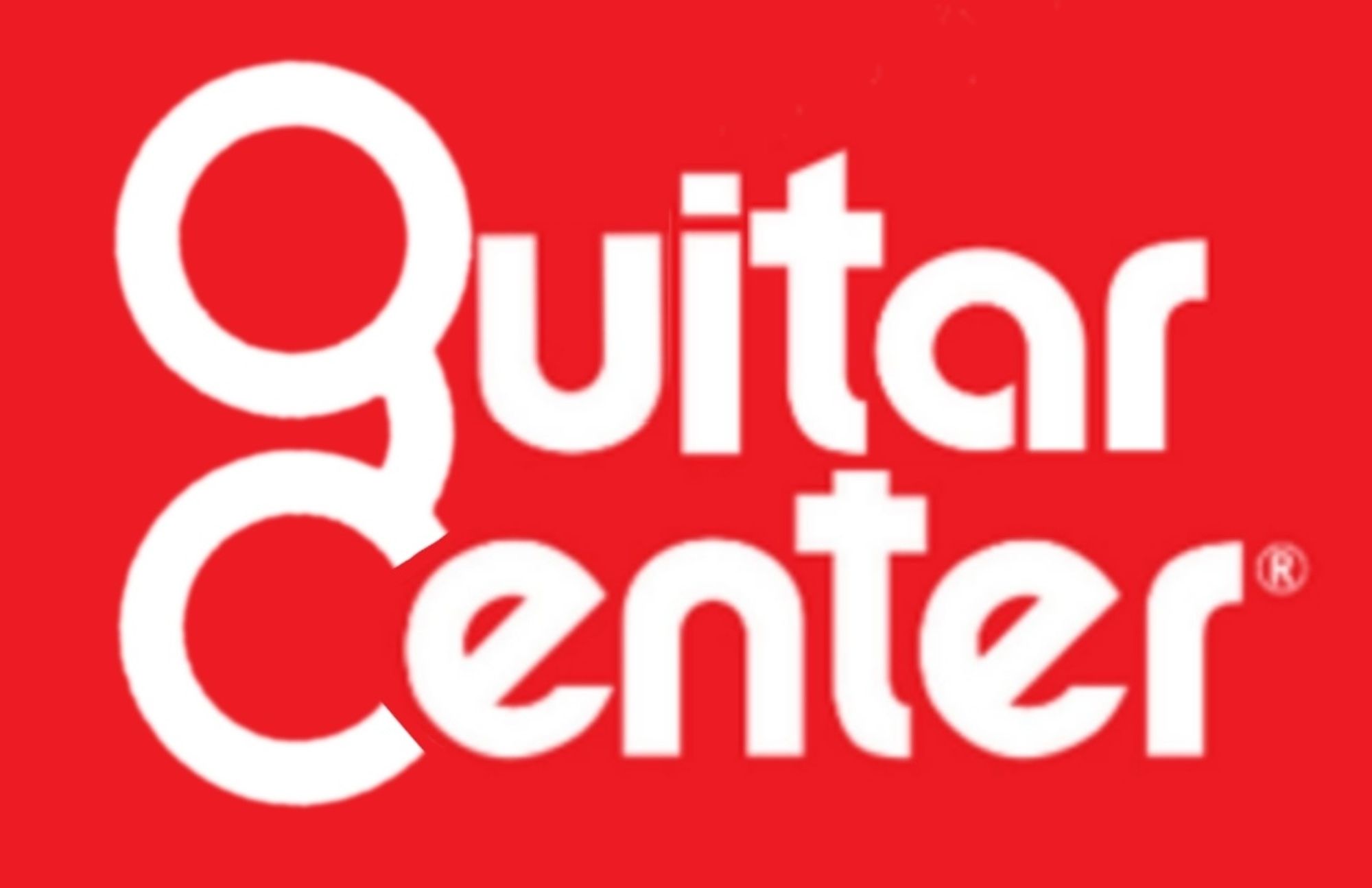 The Guitar Center logo, the G and C are rendered as pieces of the eyeglasses from the Eyeglass World logo.