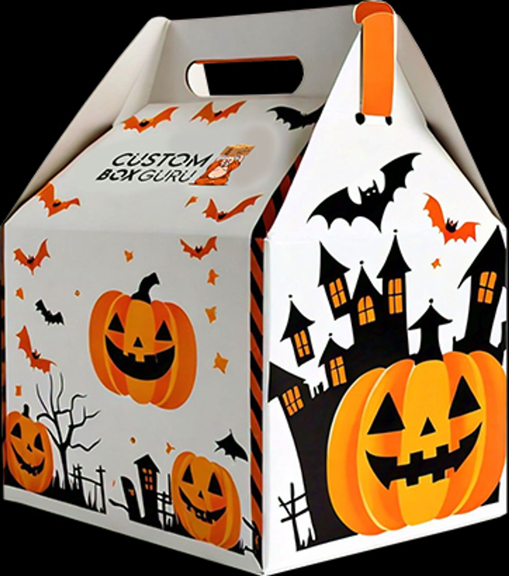 From bustling cities to coastal haunts, we're bewitching customers with our eco-friendly materials and unique shapes. Our spook-tacular designs will make your #treats stand out, whether you're an individual looking to impress trick-or-treaters or a retailer aiming to captivate customers.
Don't let your Halloween #packaging be a nightmare! With competitive pricing and quality materials, CustomBoxGuru is your go to for boo-tiful boxes. Order now and let the haunting begin! 👻