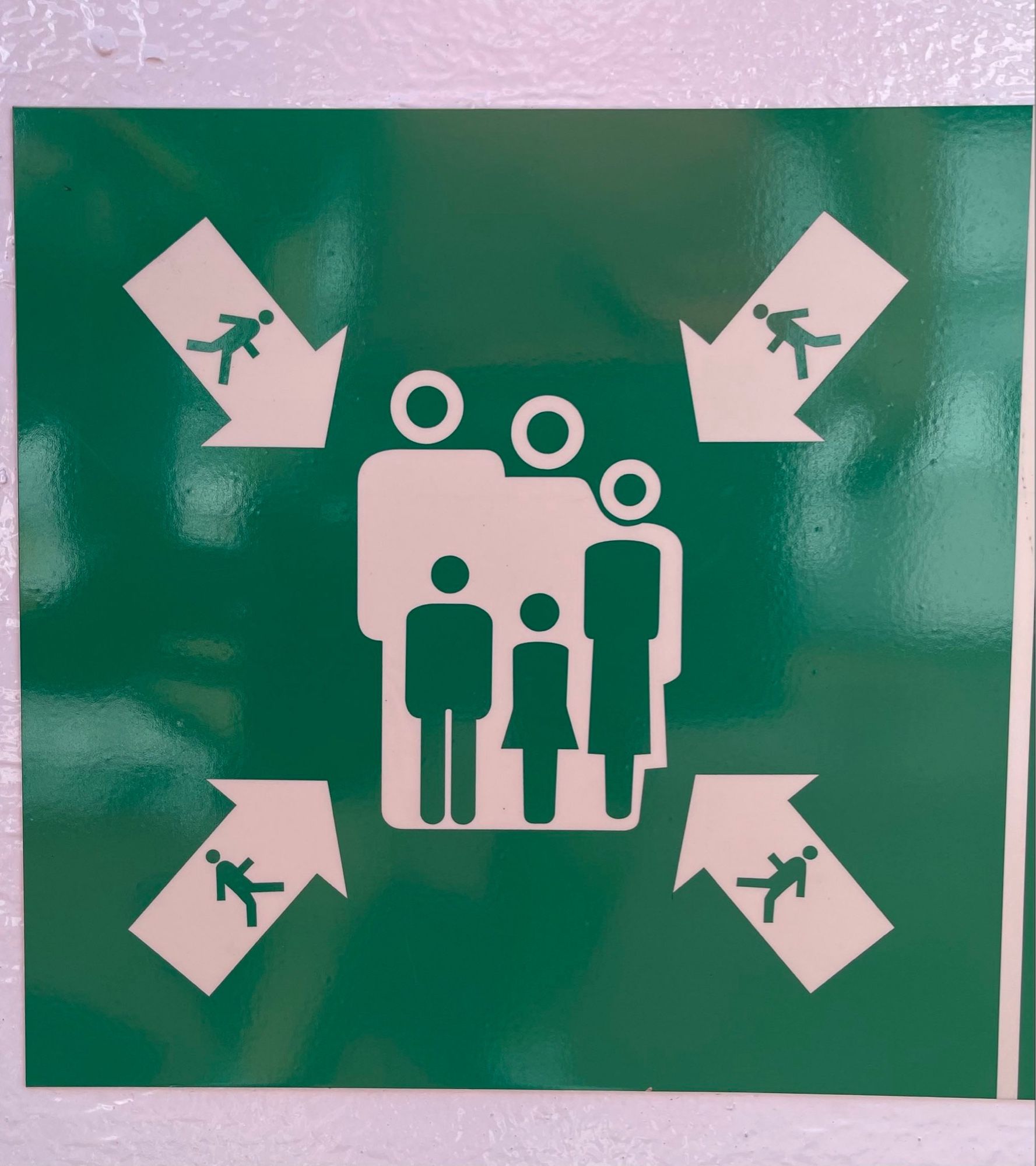 Arrows with people in them pointing toward people with littler people in them