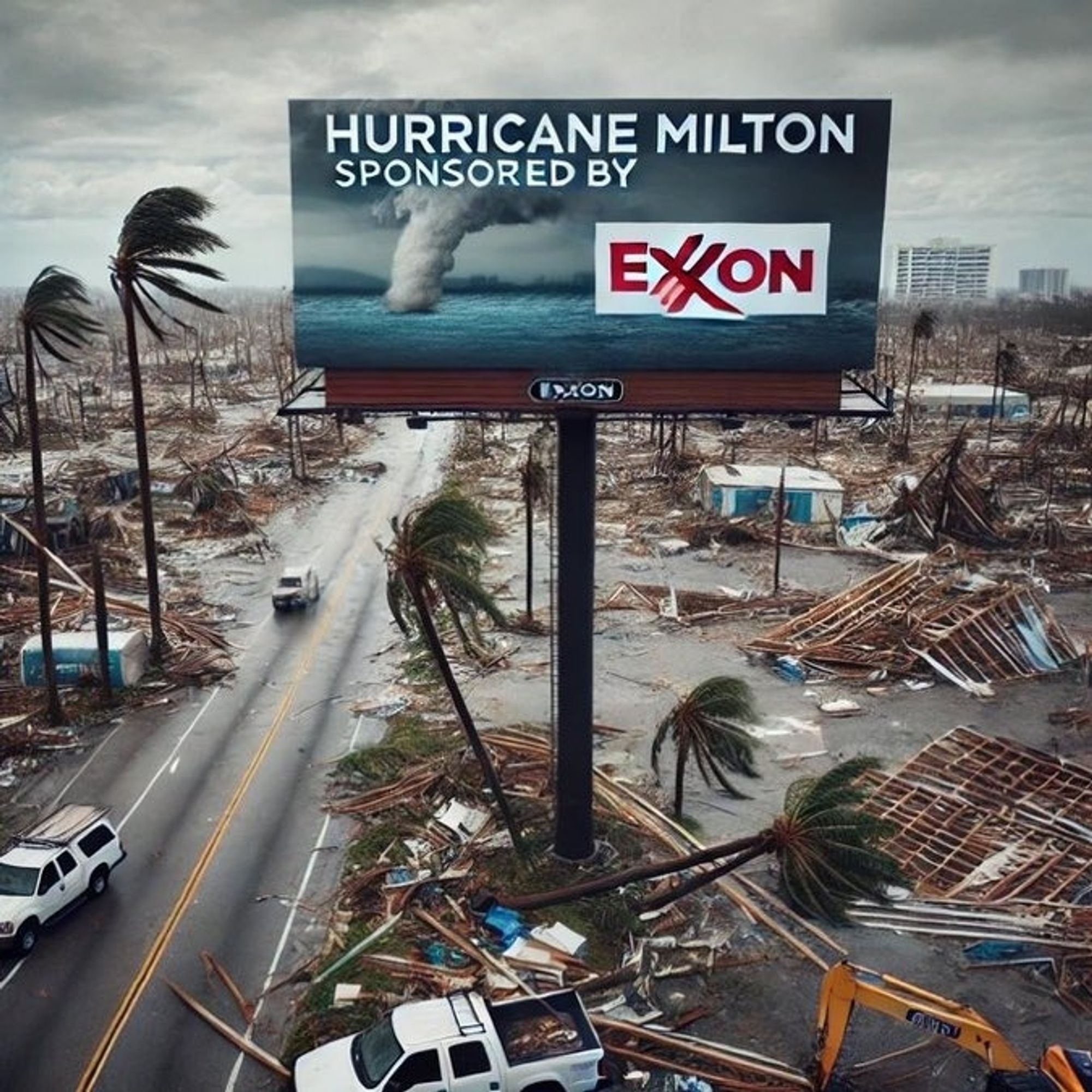 Picture Hurricane Milton sponsored by exxon