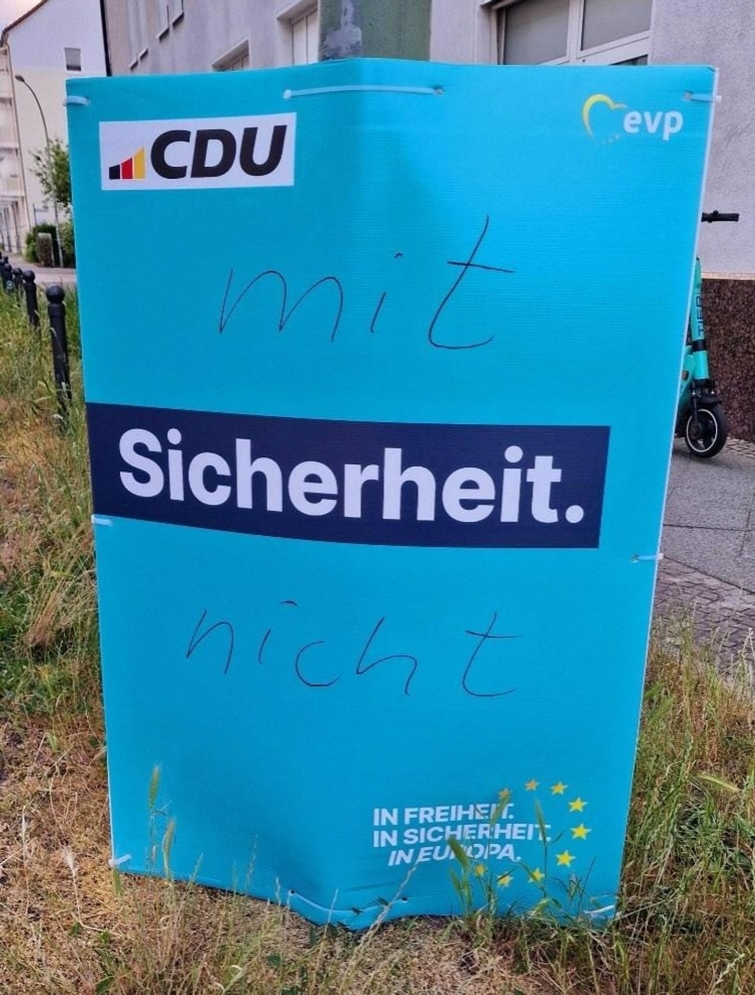 Wahlplakat CDU