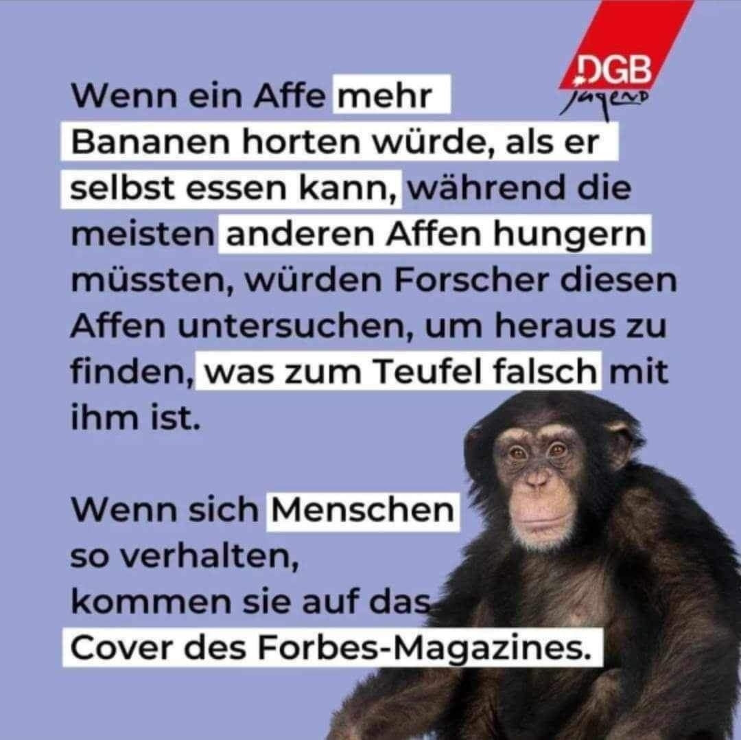 Wenn ein Affe Bananen hortet...