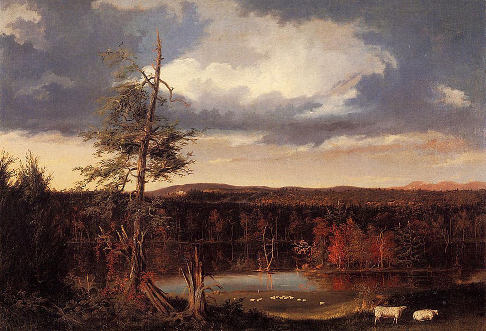 Landscape, the Seat of Mr Featherstonhaugh in the Distance