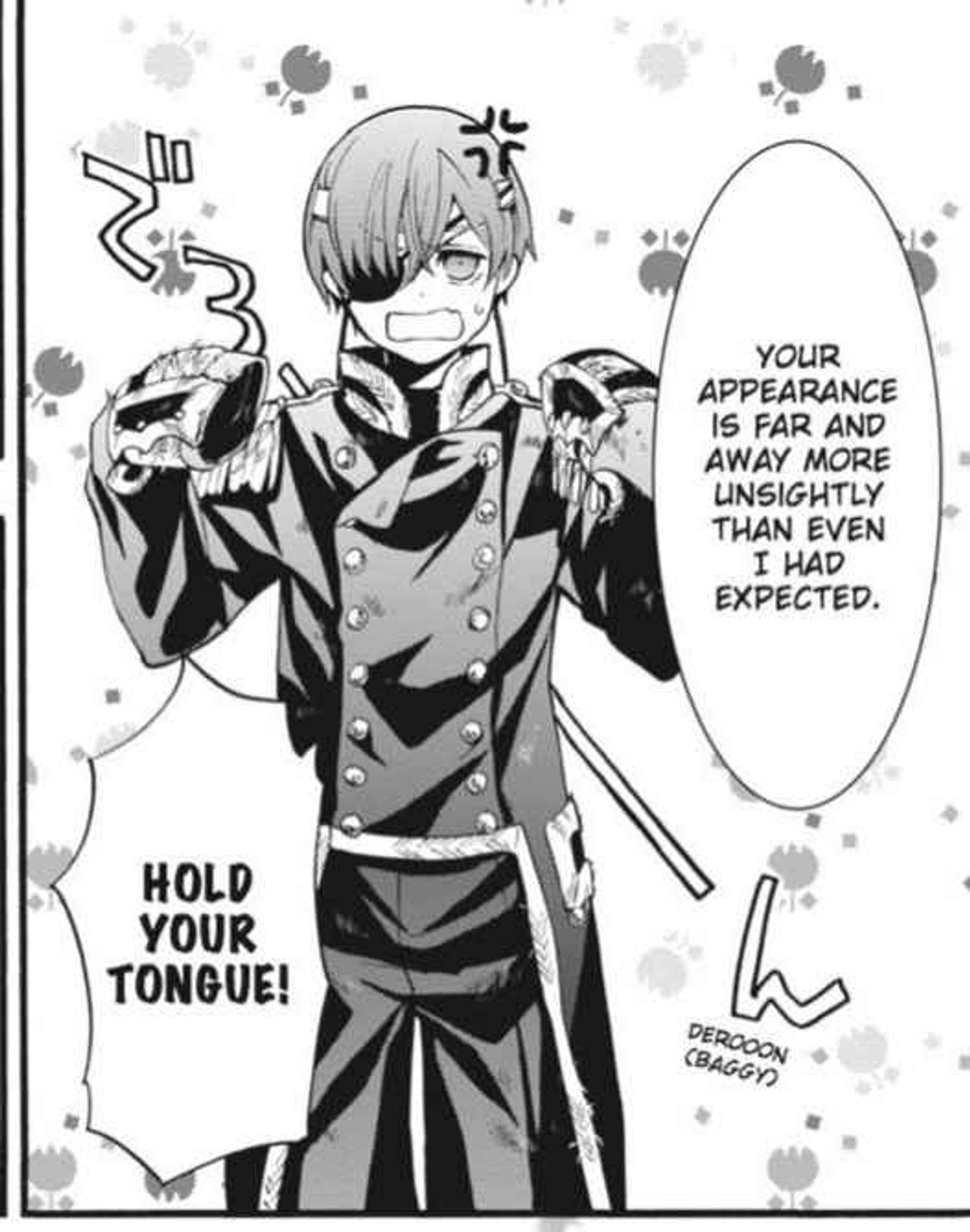 Ciel Phantomhive in a stylish costume