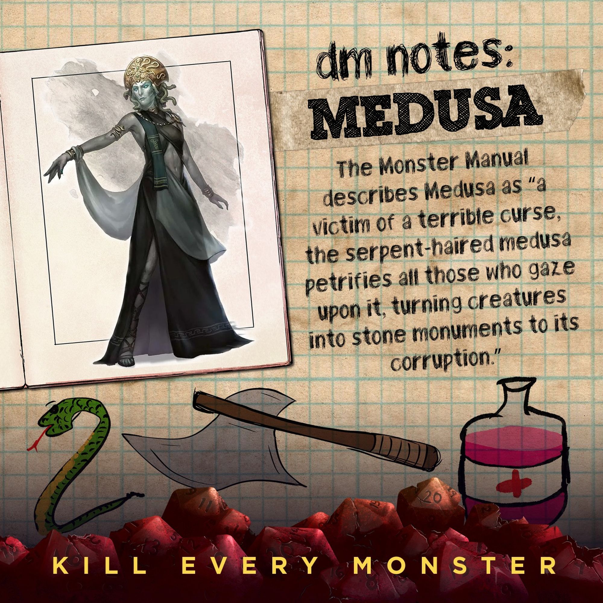 Cover of the DM Notes for the Medusa episode.