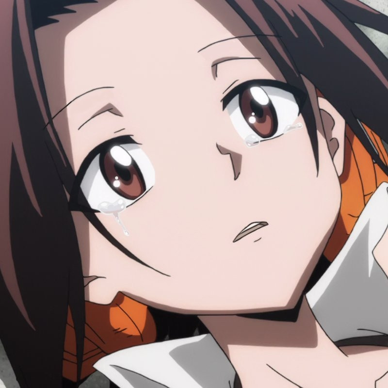 Screenshot edit where Yoh is crying after the big reveal (spoilers).