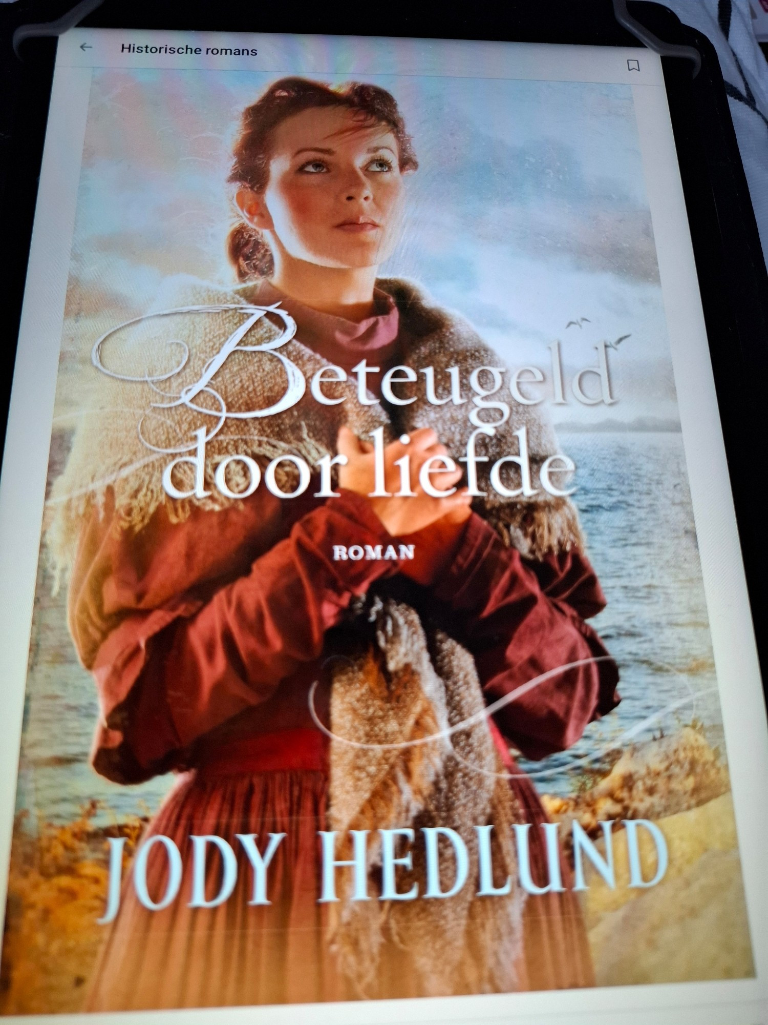 Boekomslag met titel "Beteugeld door liefde " een roman van Jody Hedlund .....