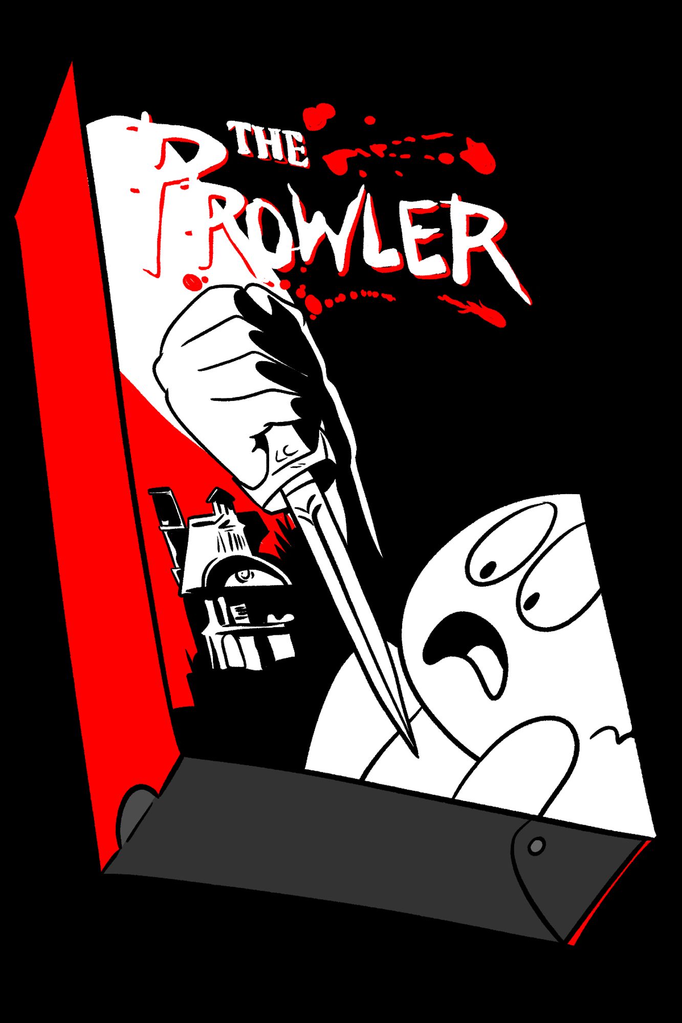 Mullet Ghost on the cover of the VHS The Prowler