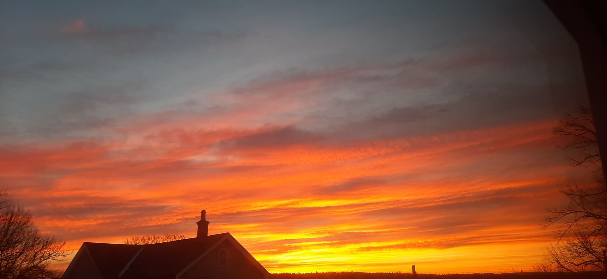 boxing day sunrise, as seen from my bedroom window