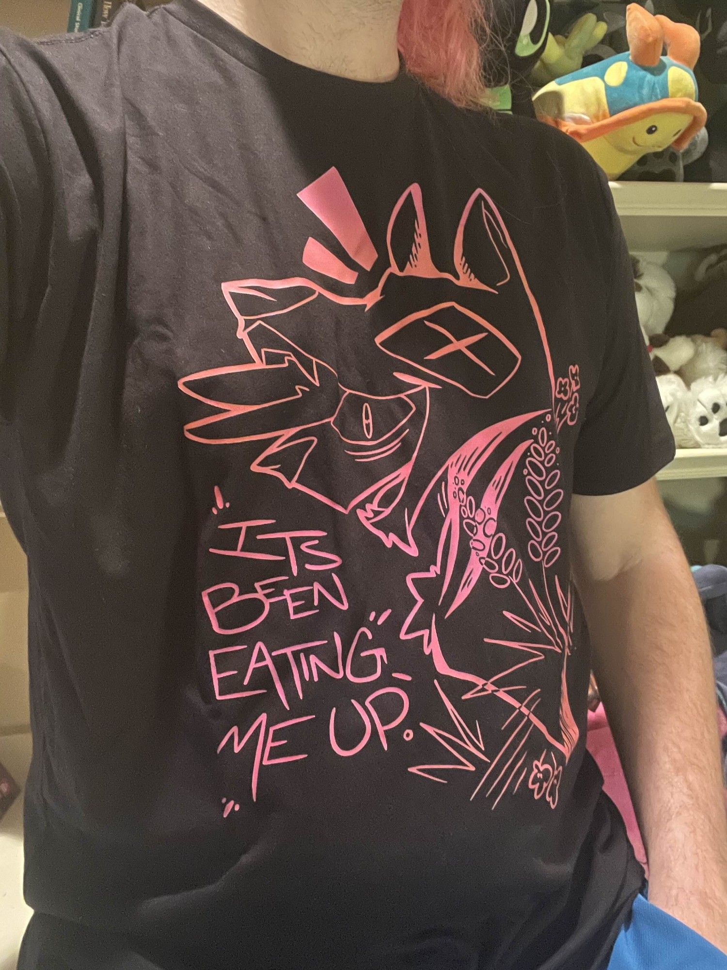 Slosh Dog "Eating Me Up" shirt.