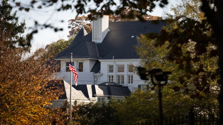 The U.S. vice presidential residence is seen in Washington, D.C. (Photo by Andrew Harnik/Getty Images) (Getty Images)