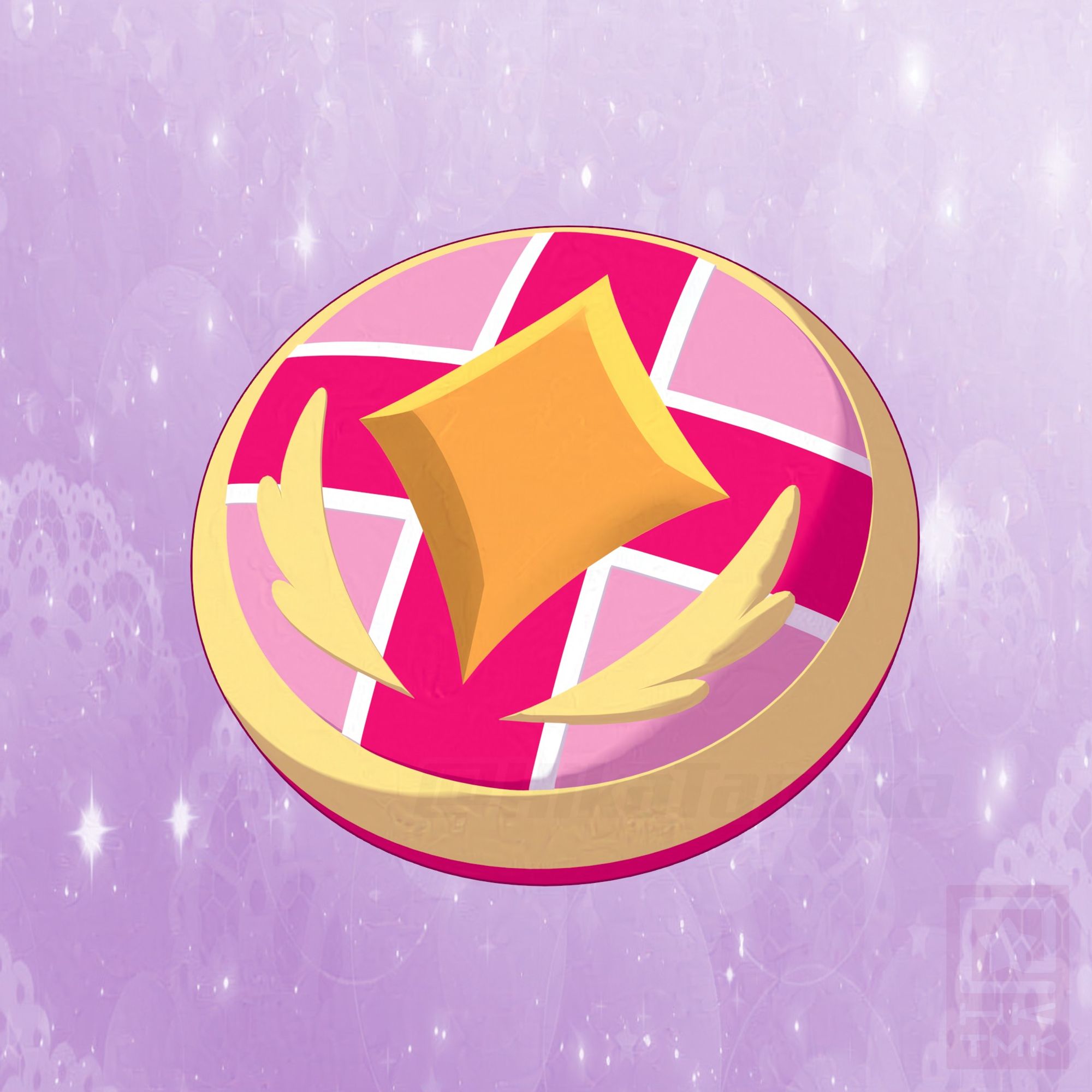 3D model of Lux Pink's magical girl mirror