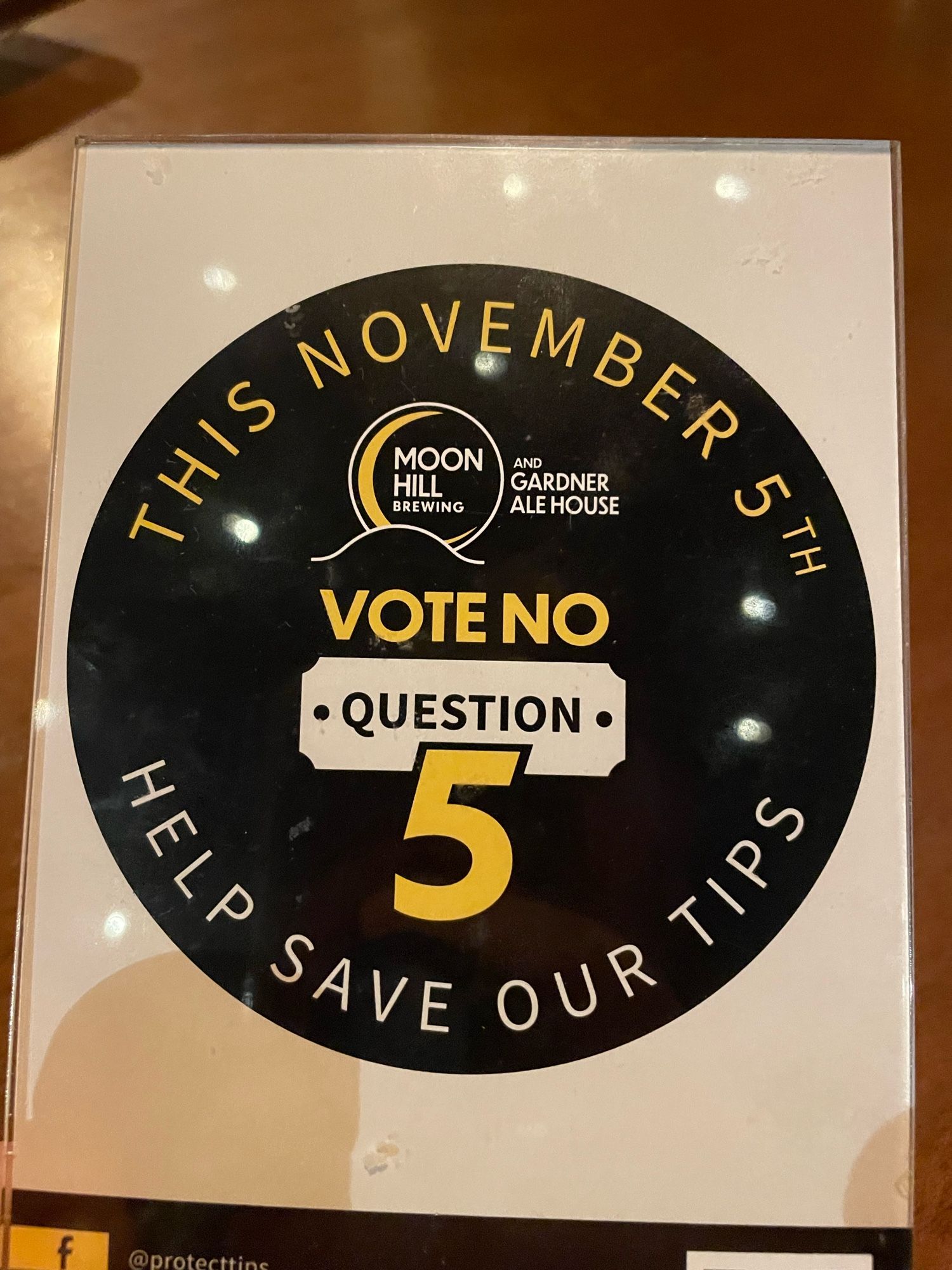 THIS
HOVEMBER SI
ALE HOUSE
VOTE NO
• QUESTION •
HELP
5
SAVE OUR TIRE