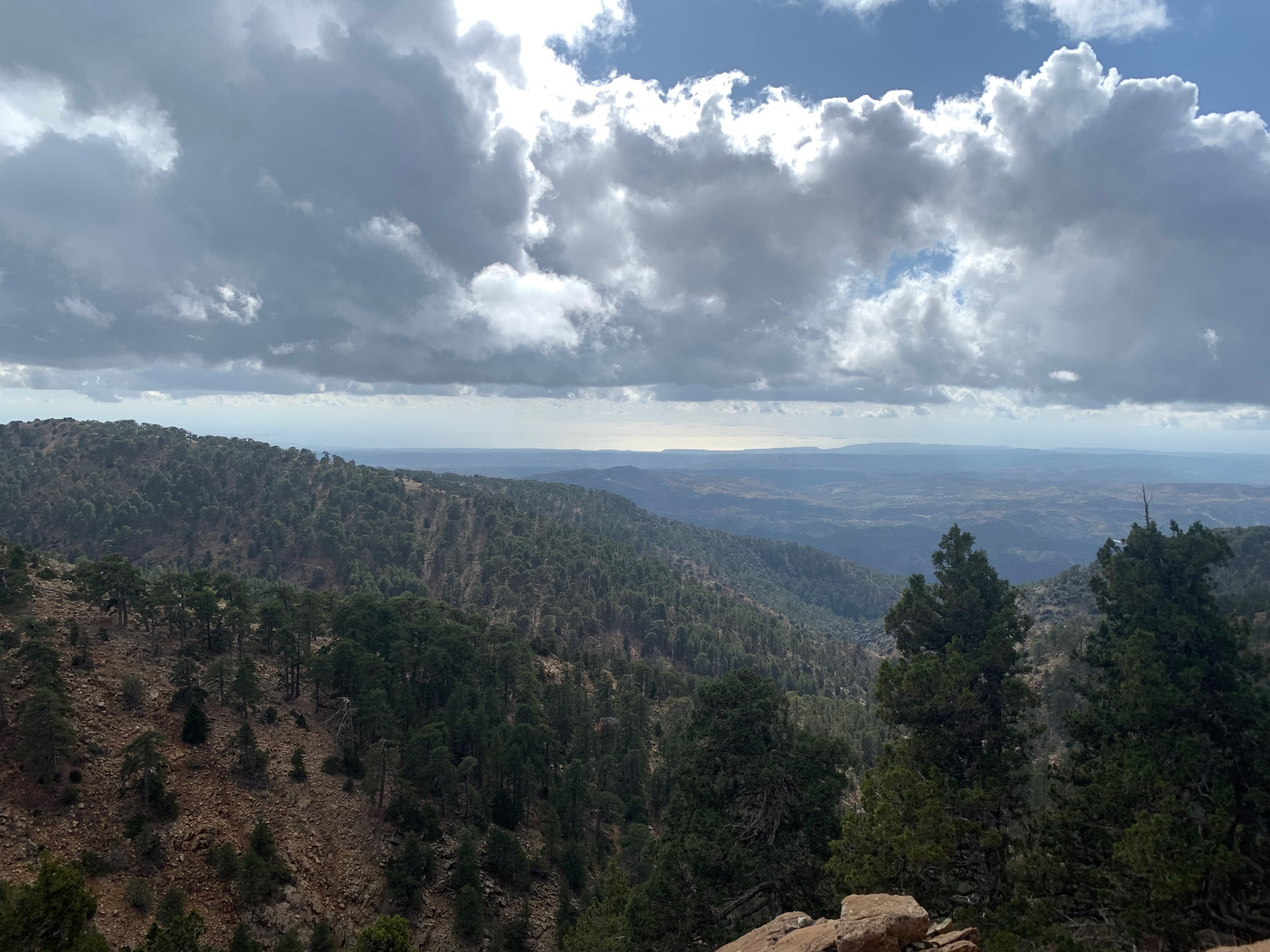 View from the summit of Mount Olympus 