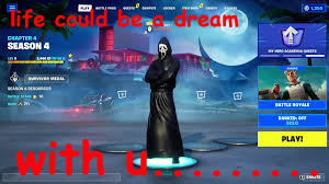 fake ghostface in fortnight image and im crying it isnt real