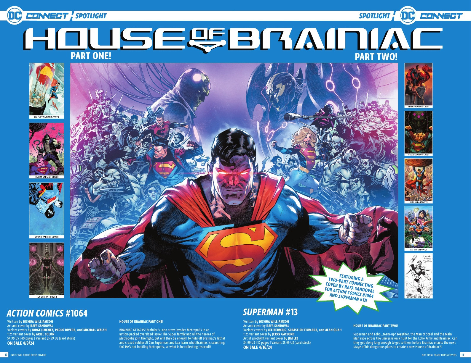 DC Connect #45 with DC Comics’ April 2024 solicitations: House of Brainiac.